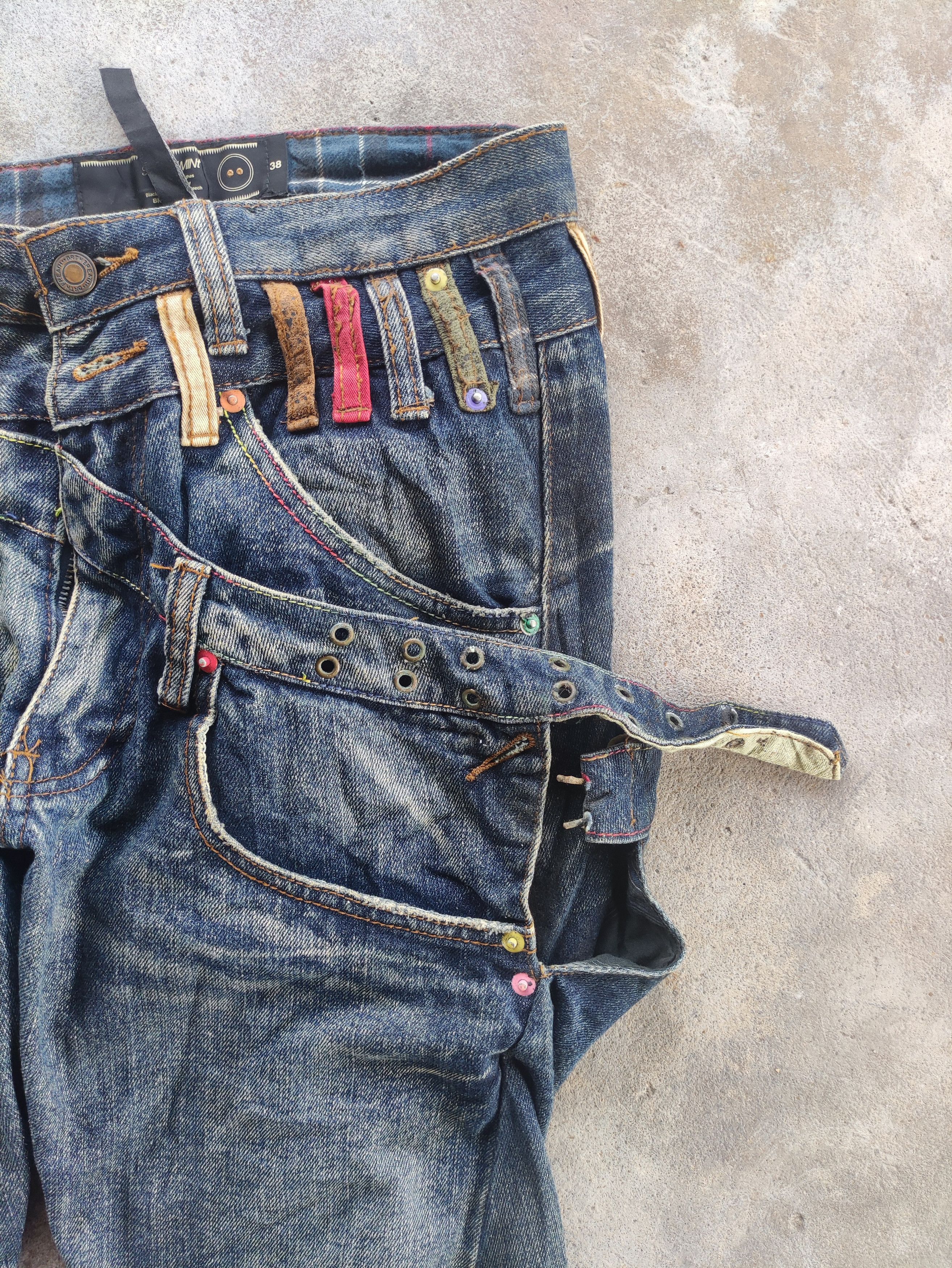 Japanese Brand Vintage Japanese Brand Double Waist Denim Faded Pants Size US 30 / EU 46 - 5 Thumbnail