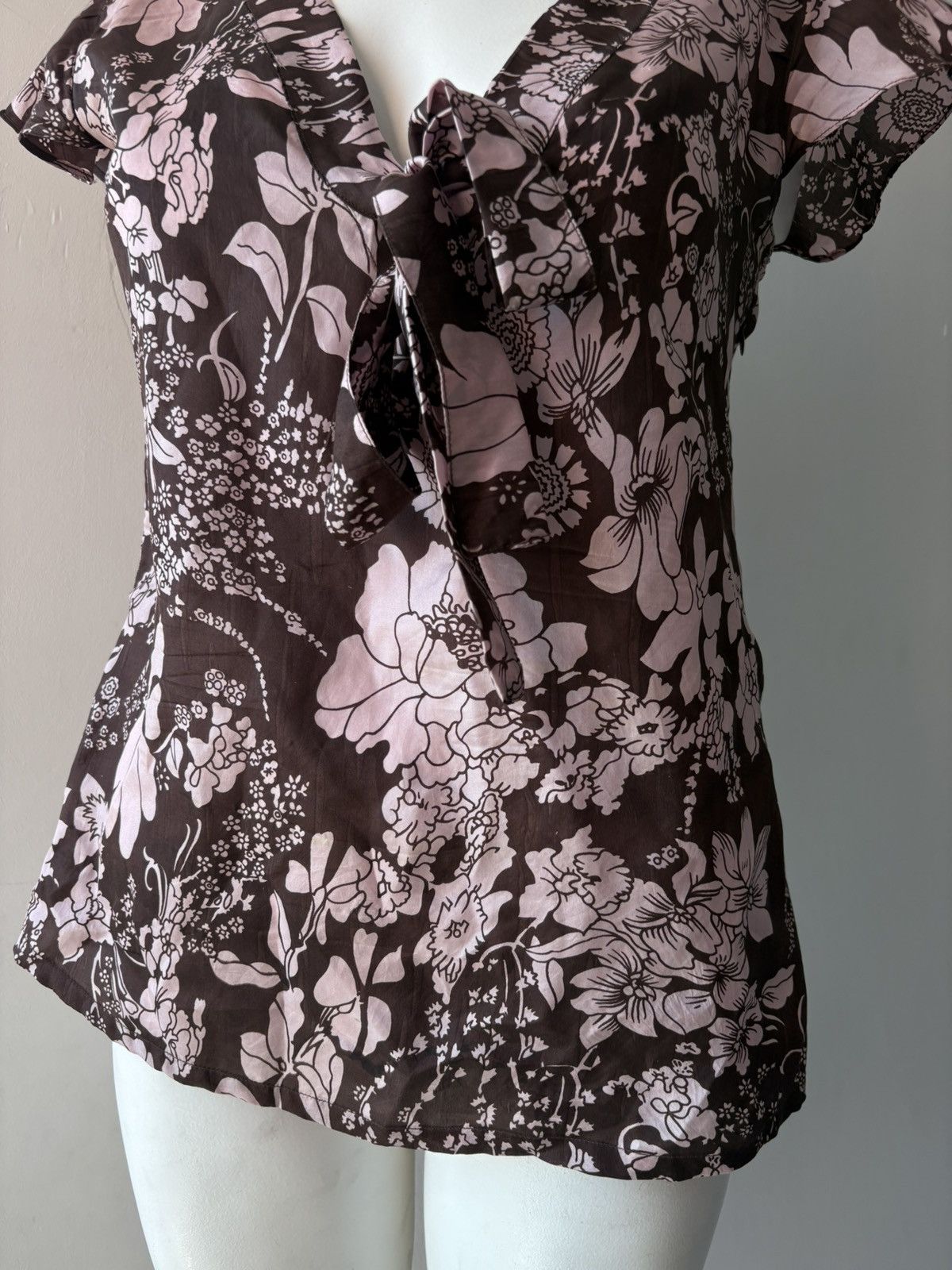 Vintage Silk blouse Size M / US 6-8 / IT 42-44 - 6 Thumbnail