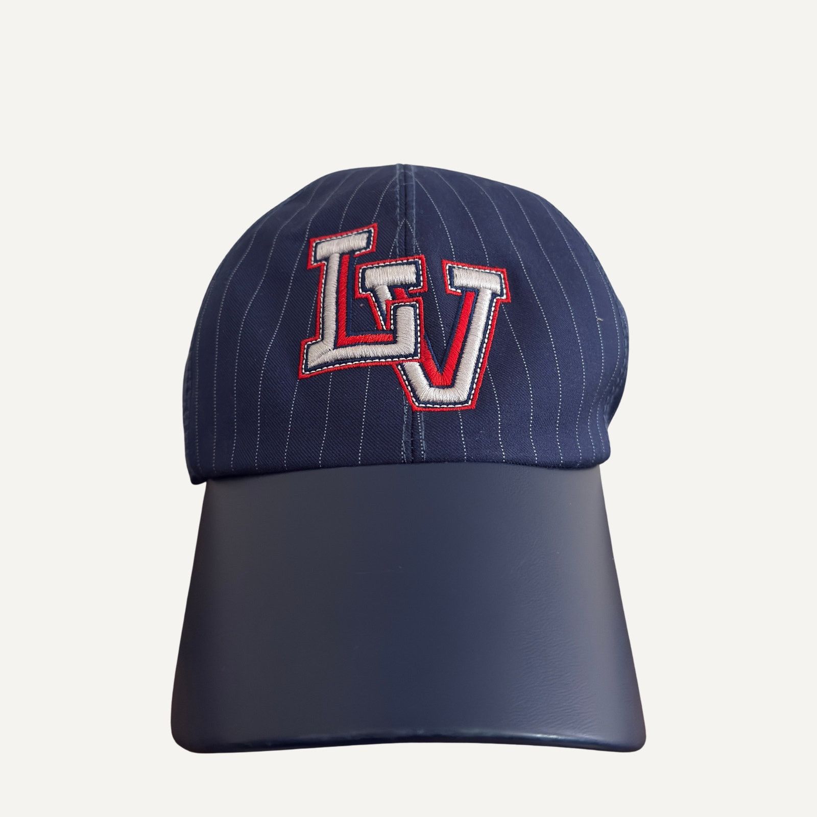 Louis Vuitton Louis Vuitton LV Varsity Cap Navy Pinstripe Hat 59 Size ONE SIZE - 2 Thumbnail
