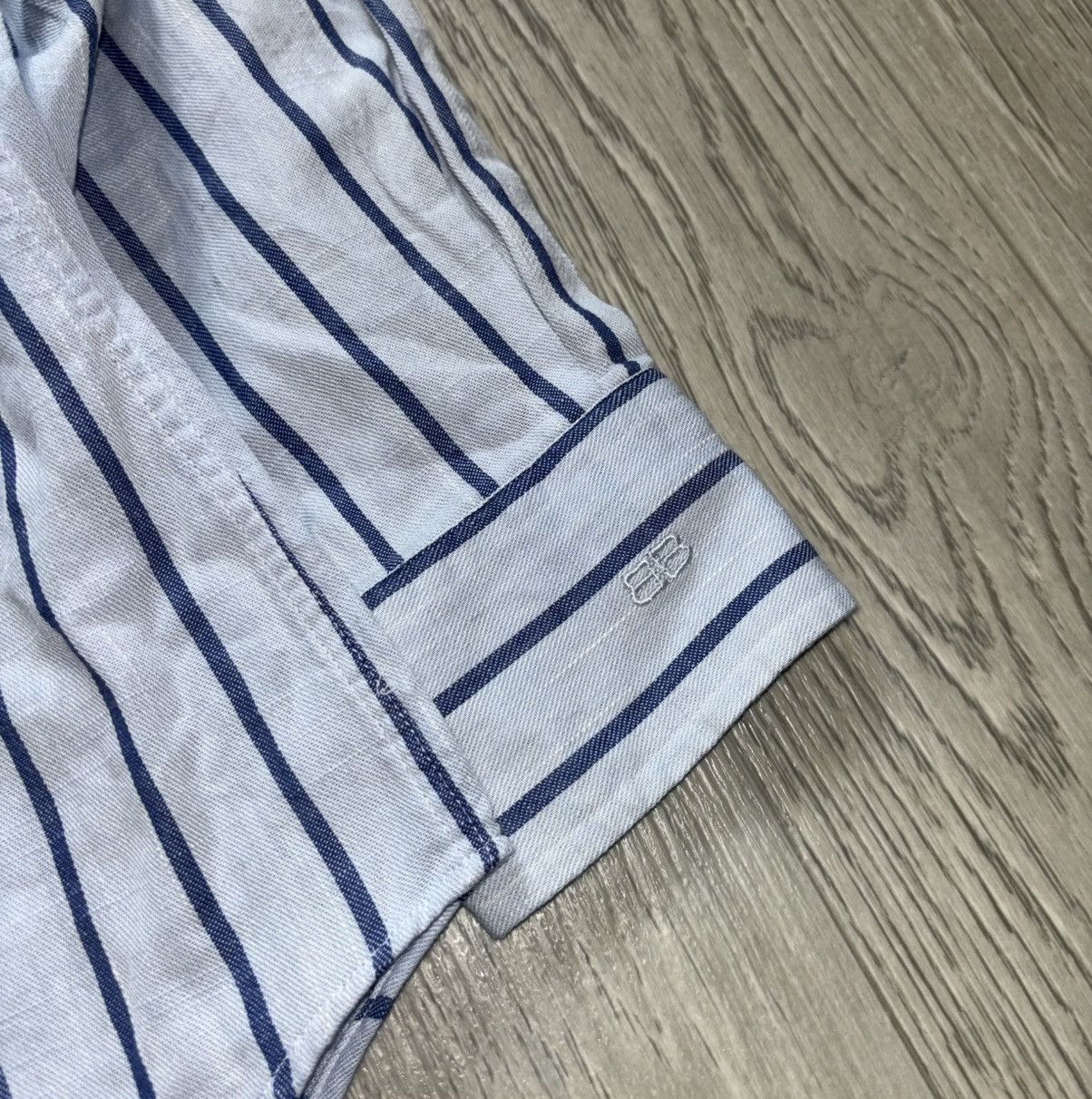 Balenciaga × Vintage Vintage Balenciaga BB Linen Shirt Old Money Size US M / EU 48-50 / 2 - 3 Thumbnail