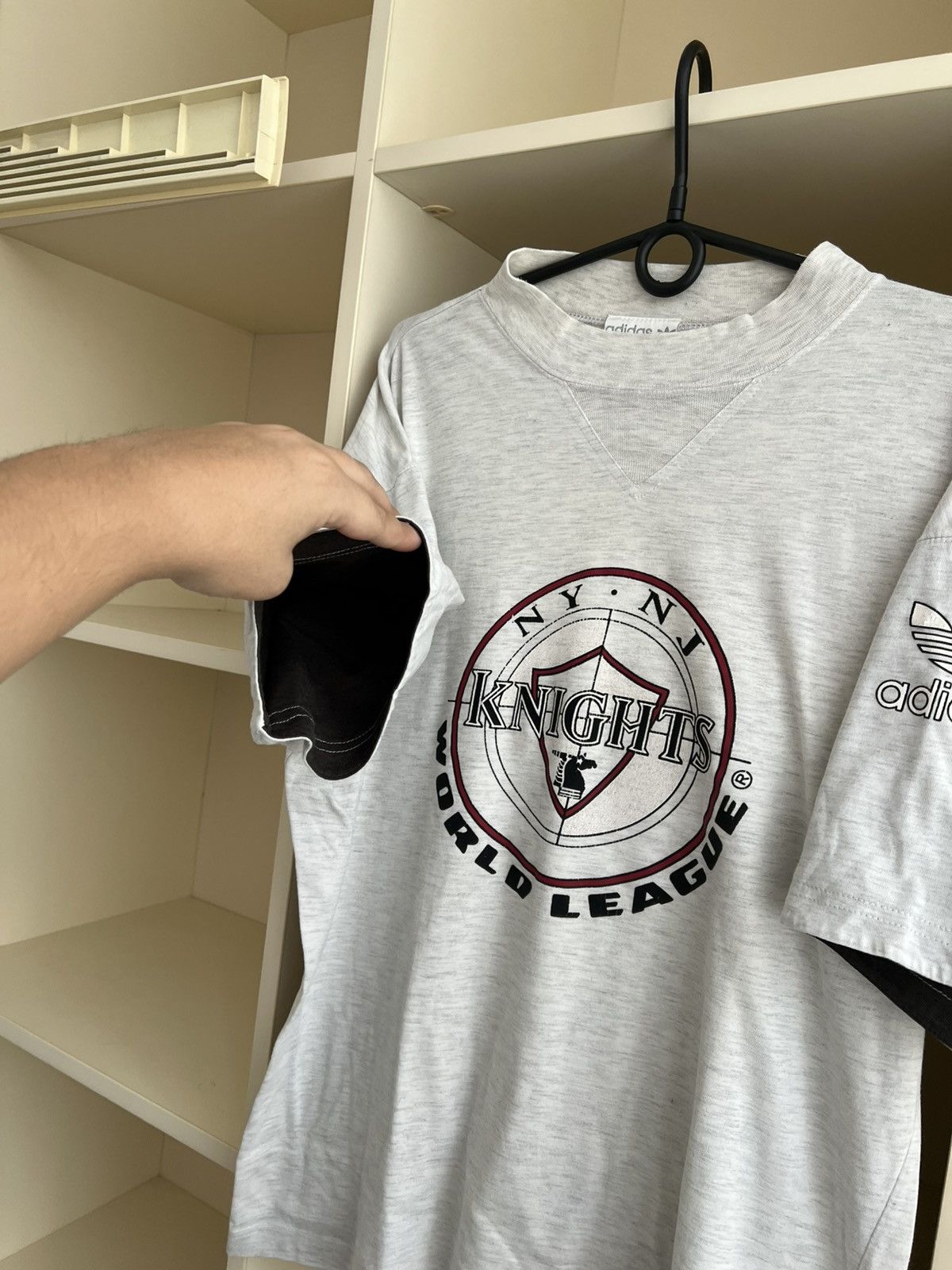 Adidas Vintage 90s Adidas NY NJ Knights WLAF World League Football Size US M / EU 48-50 / 2 - 7 Thumbnail