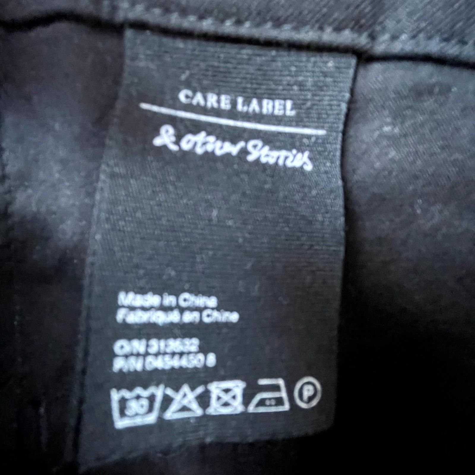 & Other Stories & Other Stories Pants Womens 2 Black High Rise Pleated Wide Size 26" / US 2 / IT 38 - 8 Thumbnail