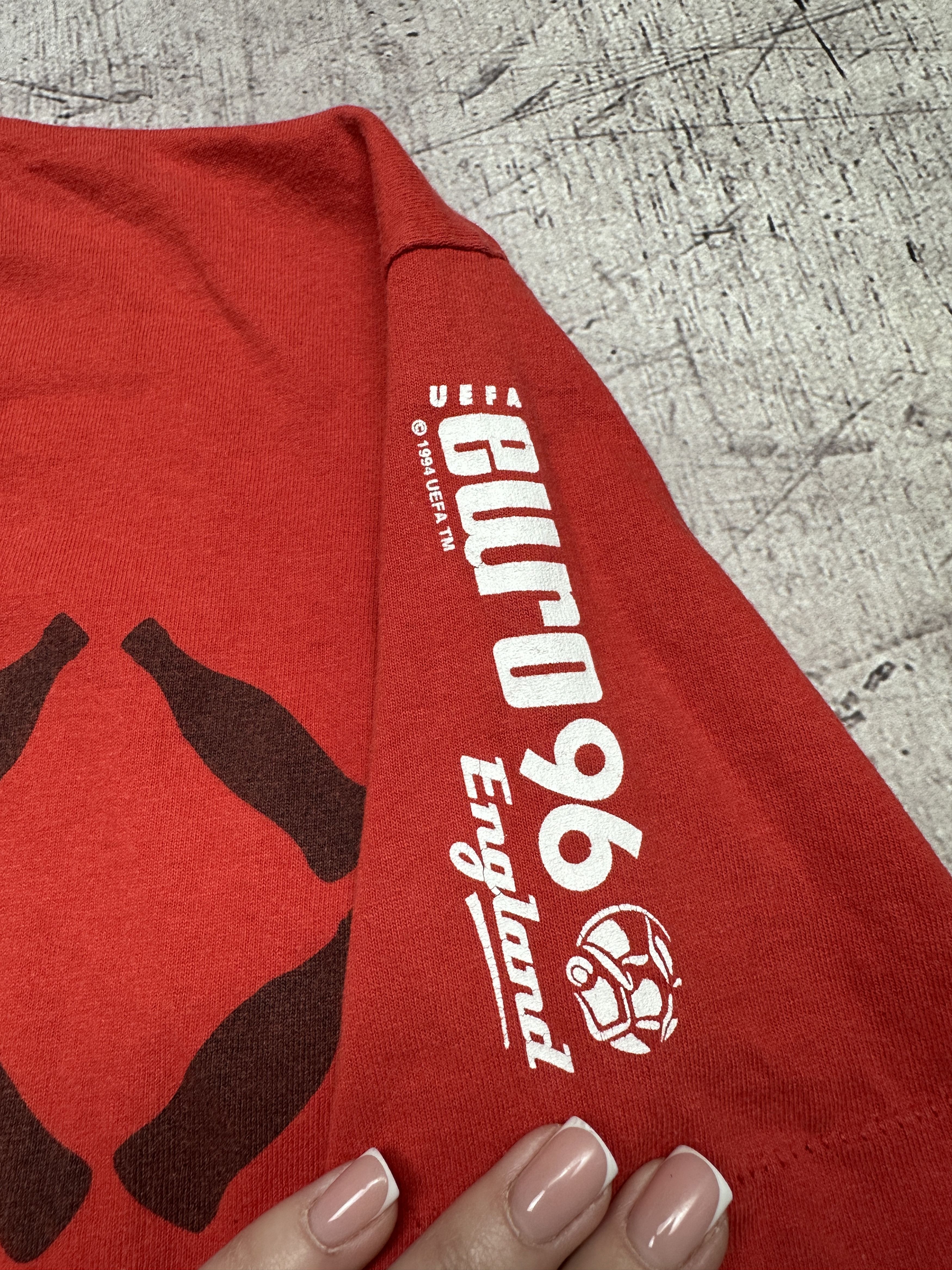 Coca Cola × Vintage Coca Cola 1994 Vintage UEFA Euro 1996 England T-Shirt Size US M / EU 48-50 / 2 - 5 Thumbnail
