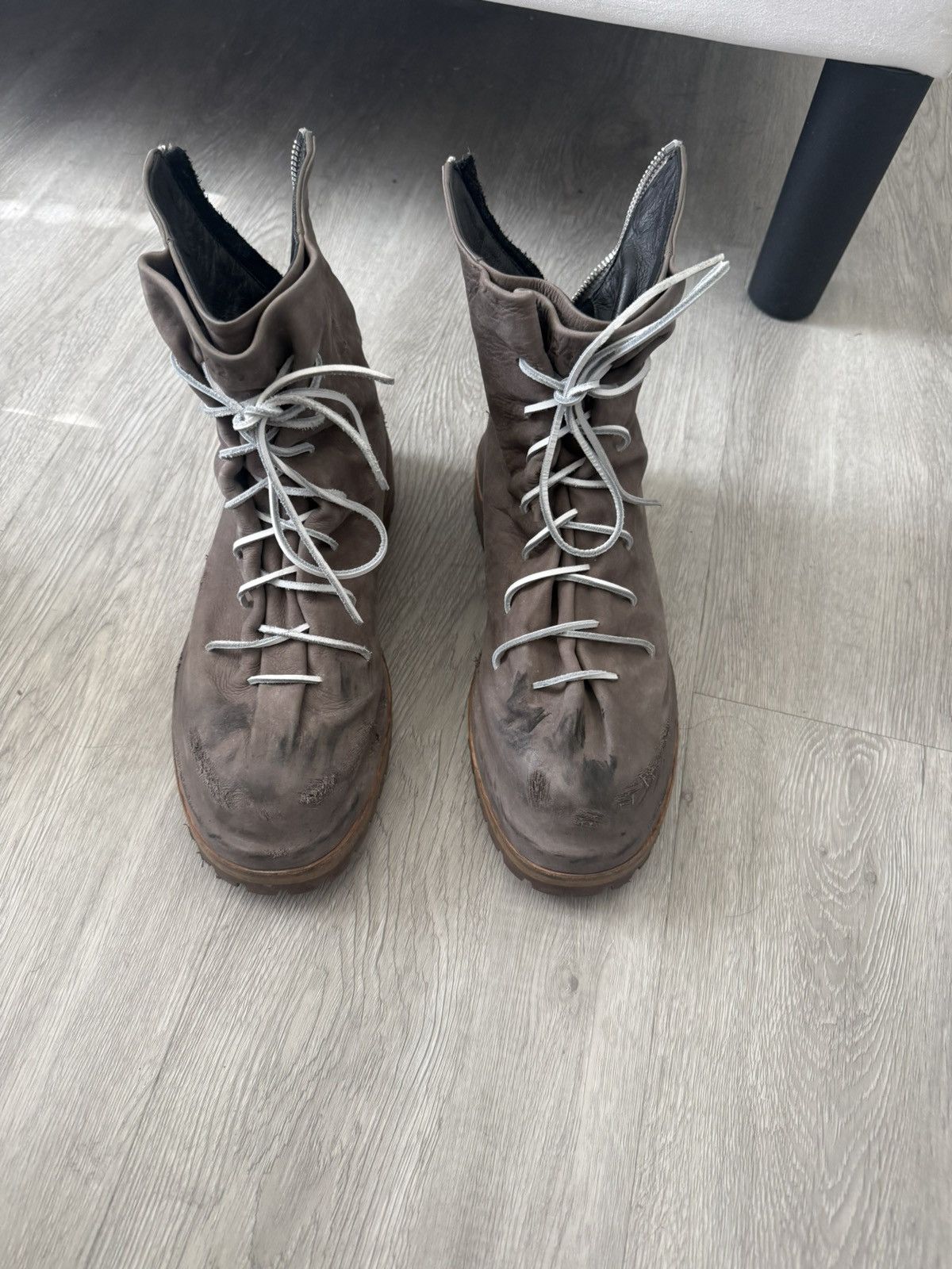 424 424 laced up marathon boot nabuk dusty nude Size US 11 / EU 44 - 2 Thumbnail