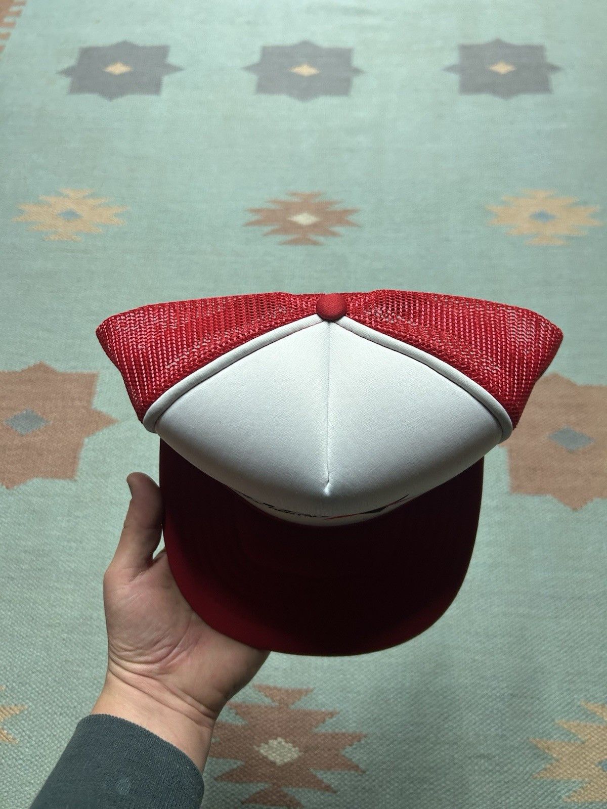 Vintage Vintage trucker hat Star truck rentals red white SnapBack Size ONE SIZE - 3 Thumbnail