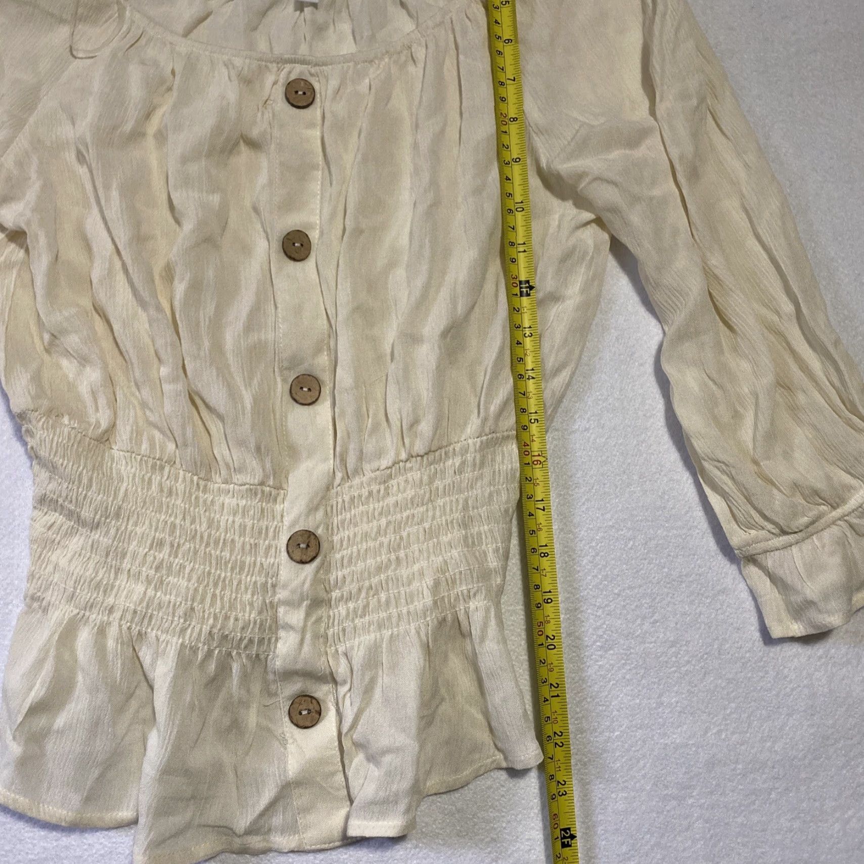 Vintage Ardene Shirt Blouse Women’s M White 100% Cotton Boat Neck Short Sleeve Top Ladies Medium Regular Fit Casual Sexy Lightweight Modern Theme Size M / US 6-8 / IT 42-44 - 4 Thumbnail
