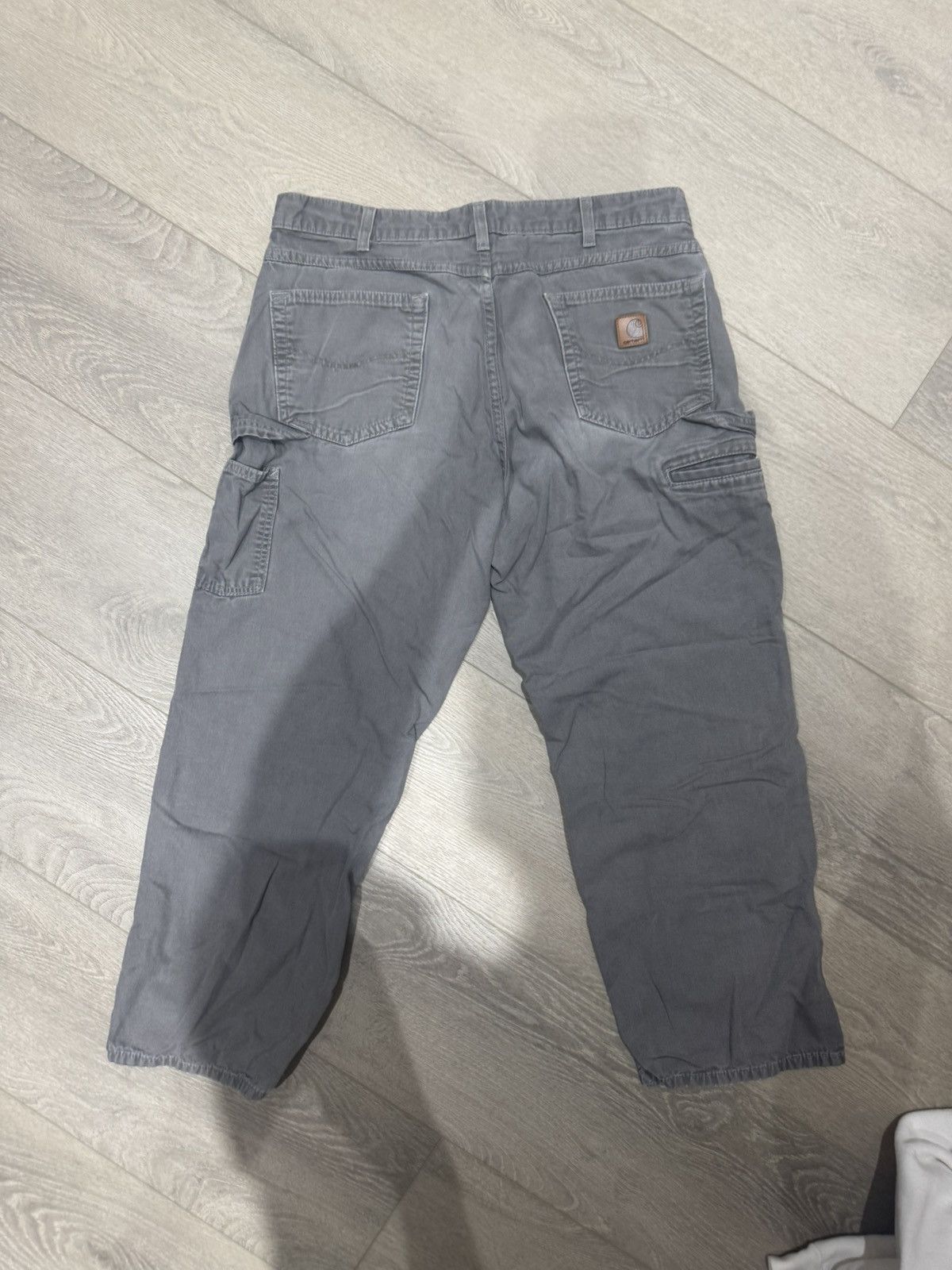 Carhartt × Vintage Vintage Baggy Grey Carhartt Pants Size US 36 / EU 52 - 3 Thumbnail
