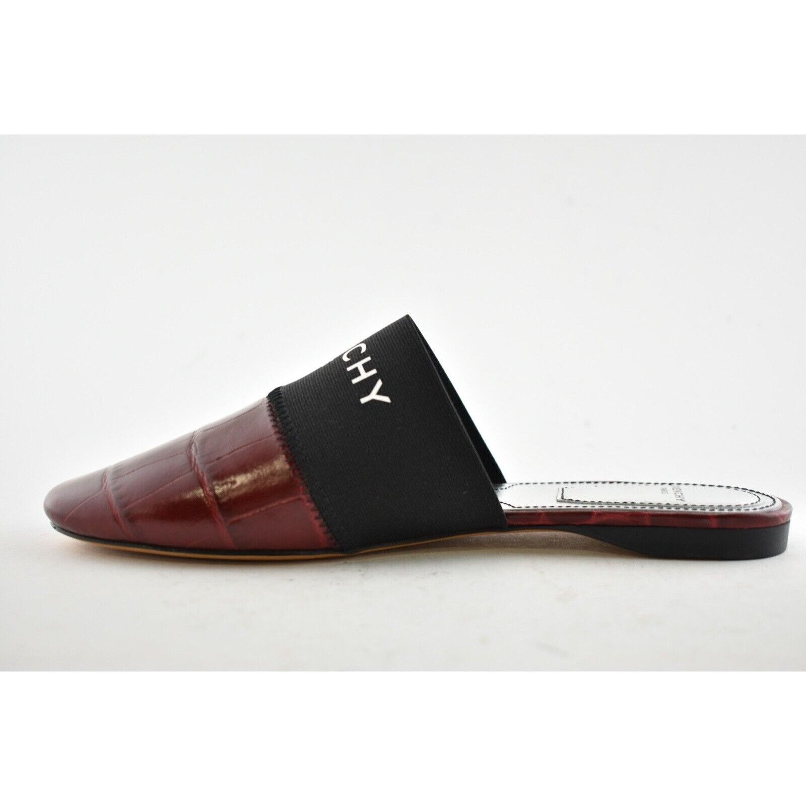 Givenchy Givenchy Bedford Paprika Red Black Crocodile Mule Logo Size US 5.5 / IT 35.5 - 4 Thumbnail