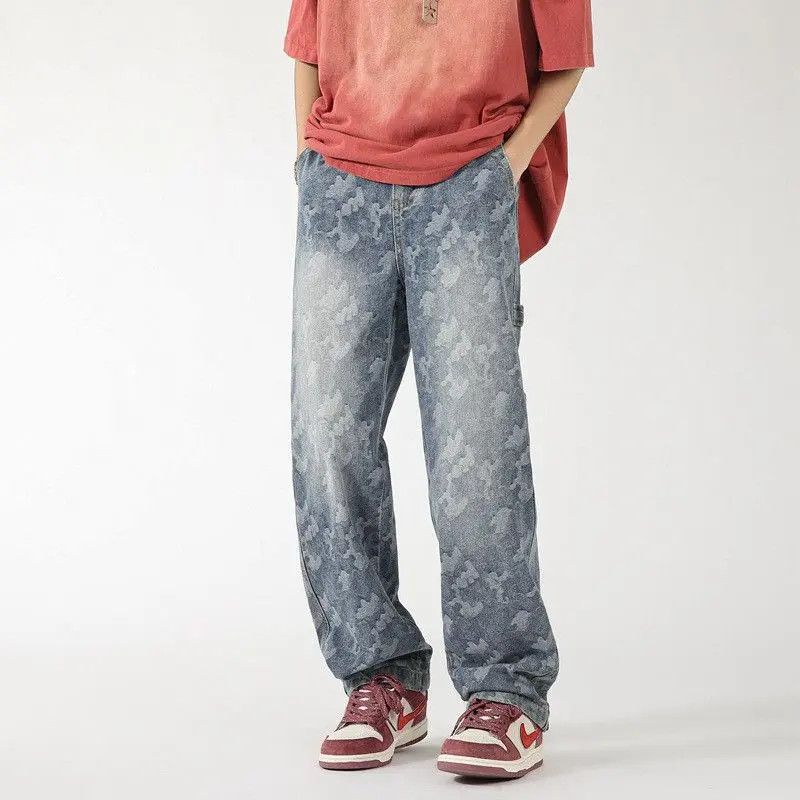 Japanese Brand Retro loose wide leg high street jeans Size US 32 / EU 48 - 6 Thumbnail