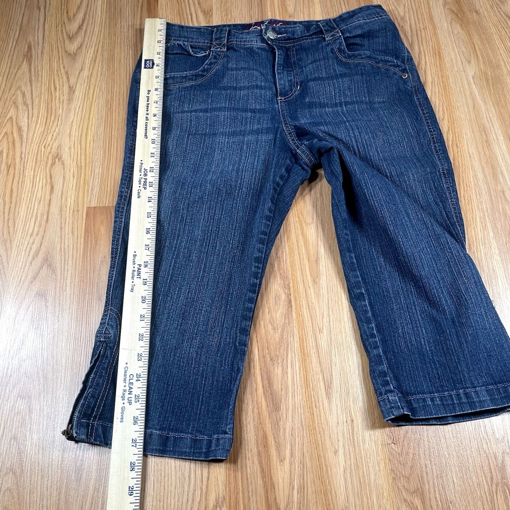 Gloria Vanderbilt Gloria Vanderbilt Denim Capri Shorts Womens 12P Petites Blue Jean Stretch Crop Size 34" / US 12 / IT 48 - 7 Thumbnail