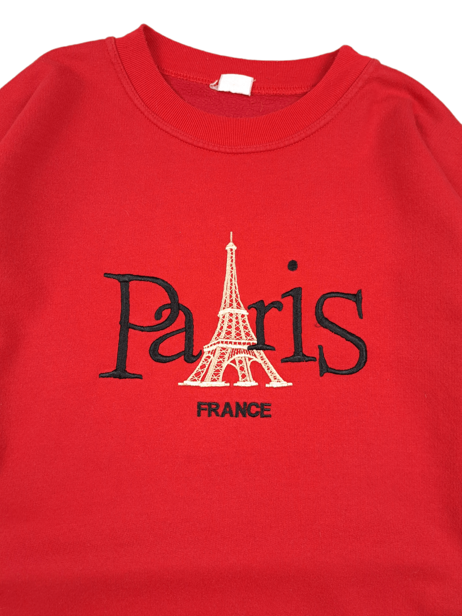 Vintage 💎 Rare 80's Paris France Spell out Art Crewneck Sweatshirt Size US XL / EU 56 / 4 - 4 Thumbnail