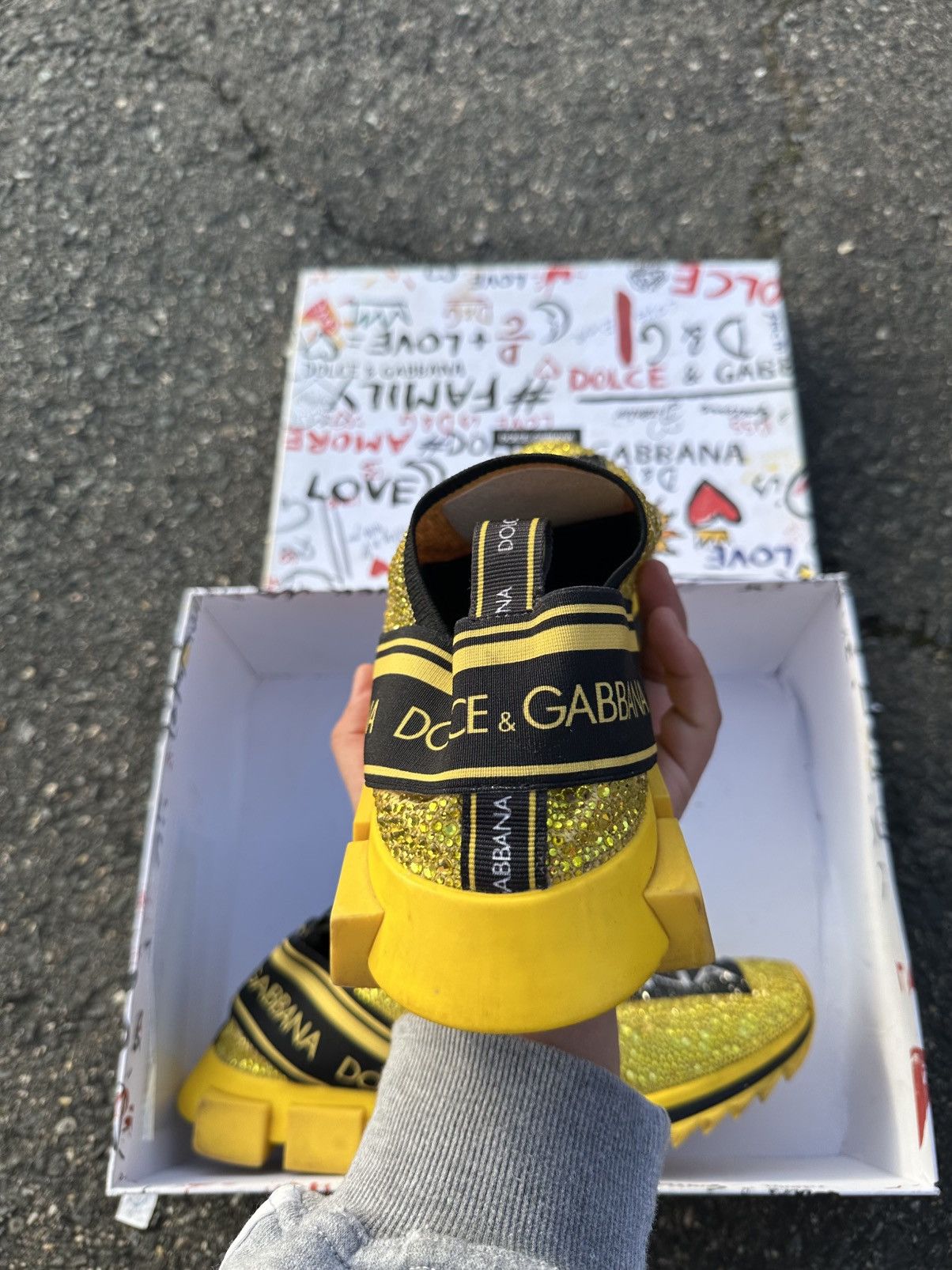 Dolce & Gabbana Dolce Gabbana Sorrento Yellow Rhinestone Size US 11 / EU 44 - 13 Thumbnail