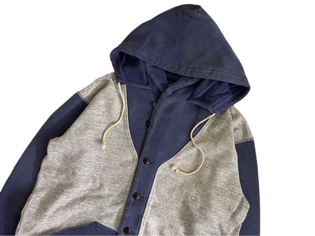 Kapital KAPITAL Vintage-Processed Hooded Sweatshirt Size US M / EU 48-50 / 2 - 2 Thumbnail