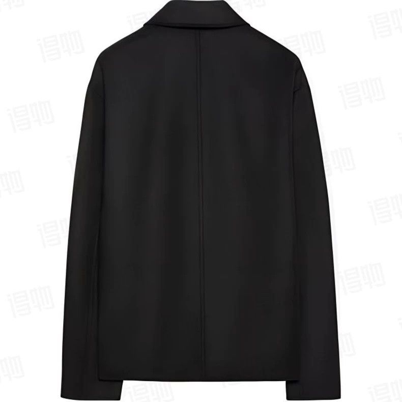 Loewe LOEWE Solid color lapel single-breasted long sleeve jacket Size L / US 10 / IT 46 - 2 Thumbnail