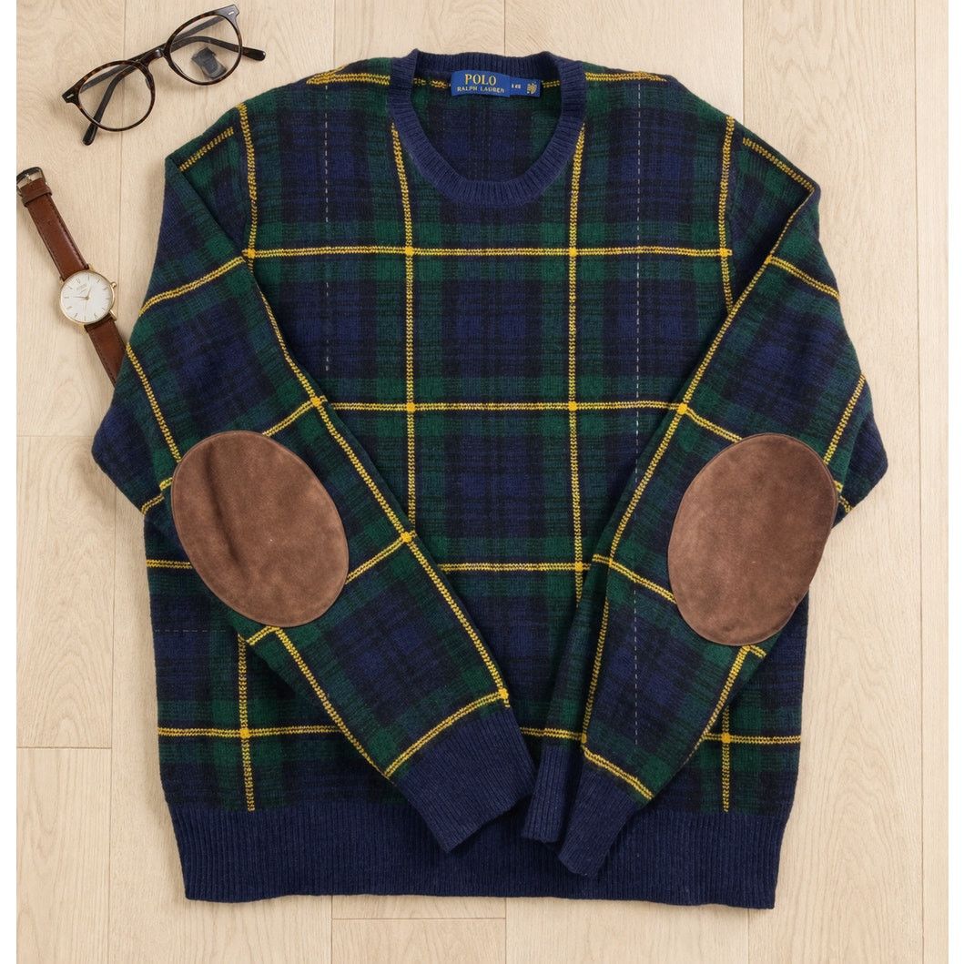 Polo Ralph Lauren VTG Polo Ralph Lauren Wool L Tartan Preppy Crewneck Sweater Size US L / EU 52-54 / 3 - 1 Thumbnail