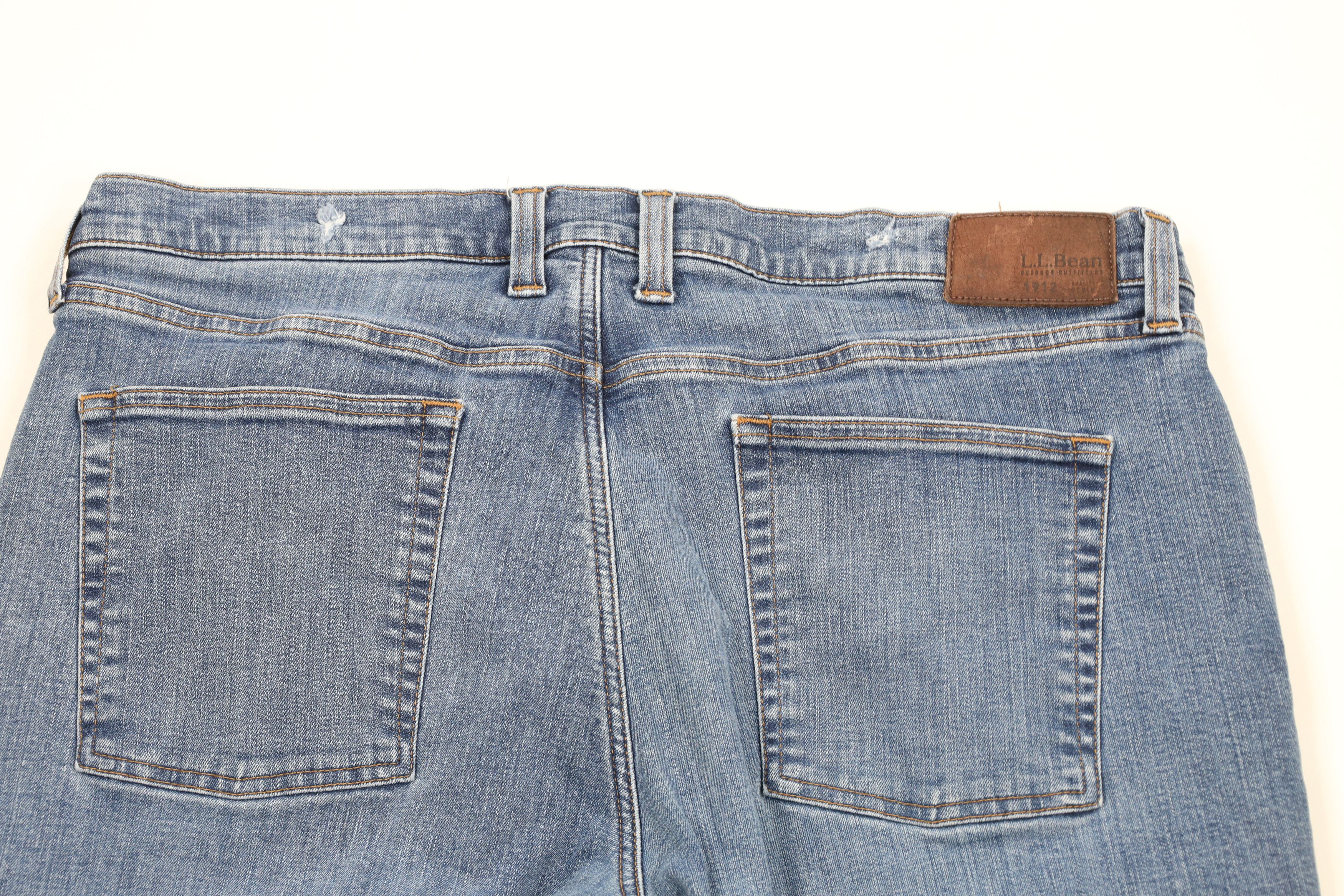 L.L. Bean × Vintage Vintage LL Bean Lined Stretch Straight Leg Denim Jeans Size US 40 / EU 56 - 12 Thumbnail