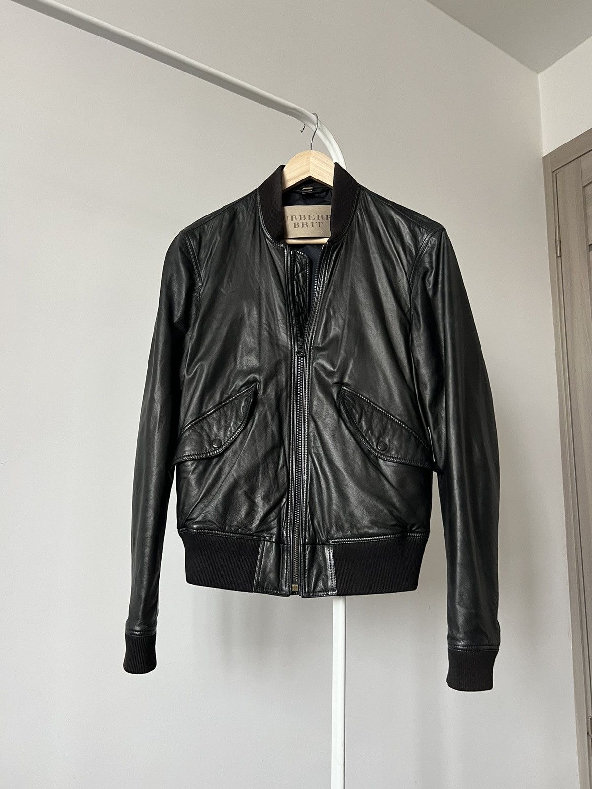 Burberry Burberry Brit Leather Black Jacket XS Size US XS / EU 42 / 0 - 7 Thumbnail