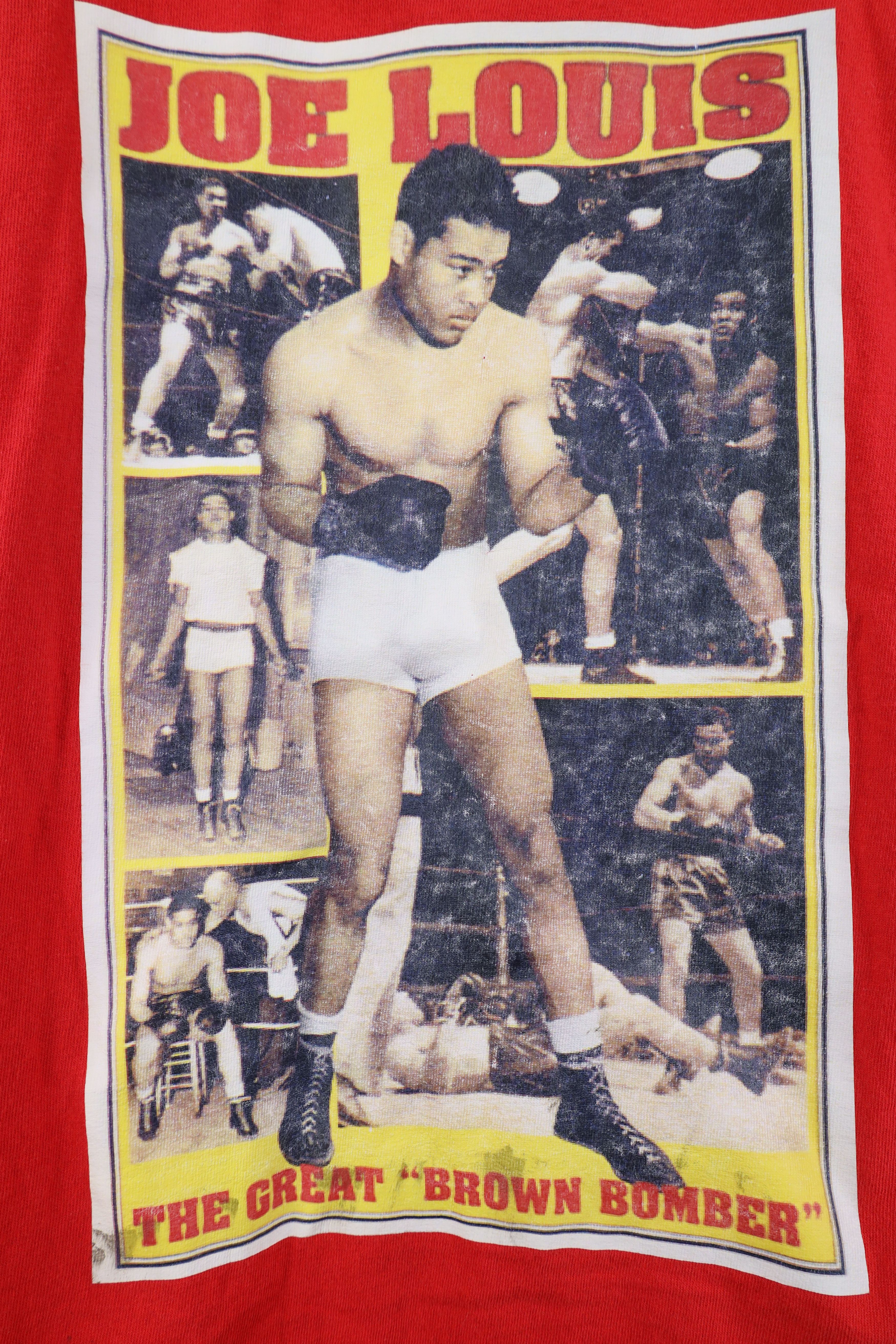 Vintage Vintage 90s Y2K Joe Louis The Great Brown Bomber T-Shirt Size US XXL / EU 58 / 5 - 6 Thumbnail