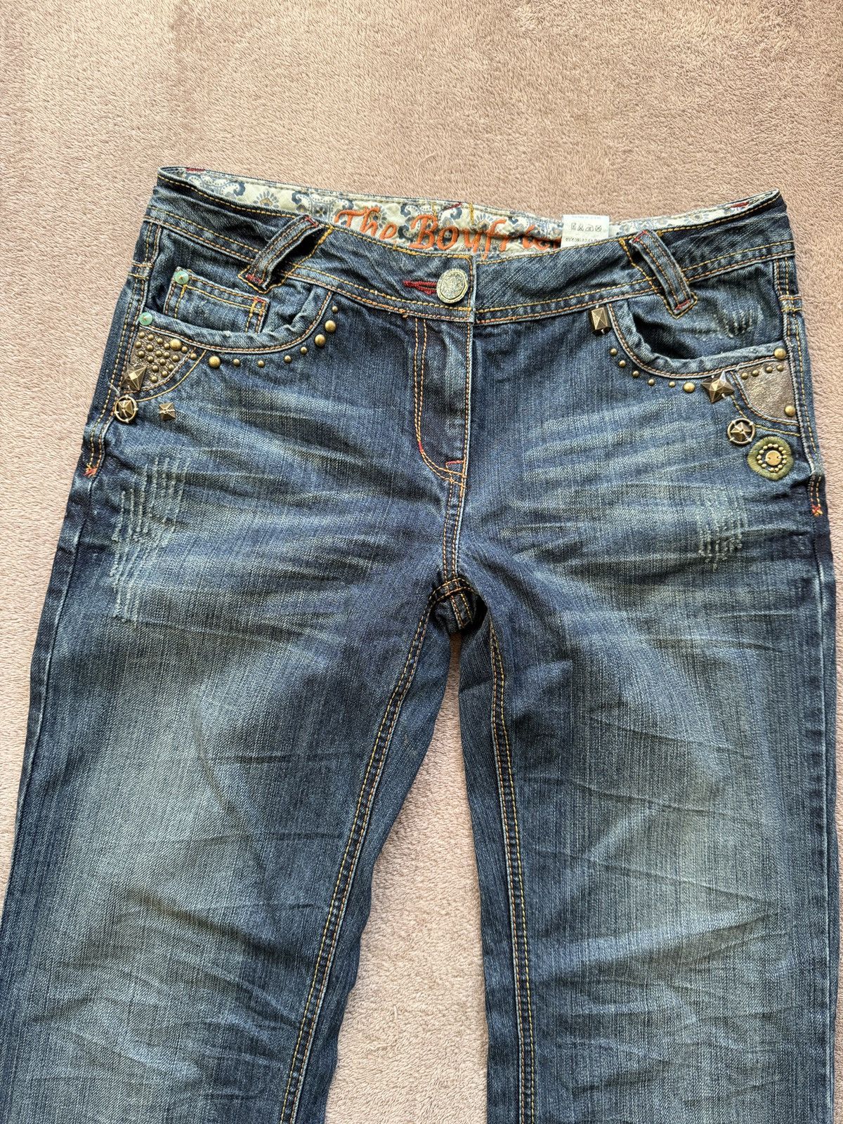 Japanese Brand Y2K vintage Crazy Jeans Washed miss me LGB ifsixwasnine vibe Size 32" / US 10 / IT 46 - 3 Thumbnail