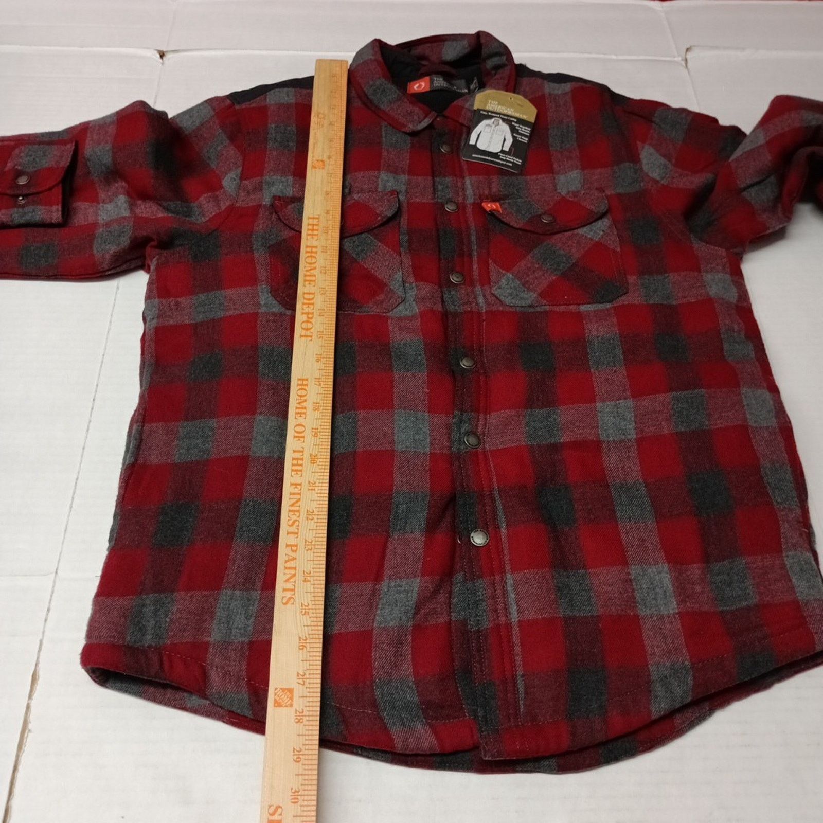 Other The American Outdoorsman Flannel Shacket Mens M Fleece Lined Size US M / EU 48-50 / 2 - 8 Thumbnail