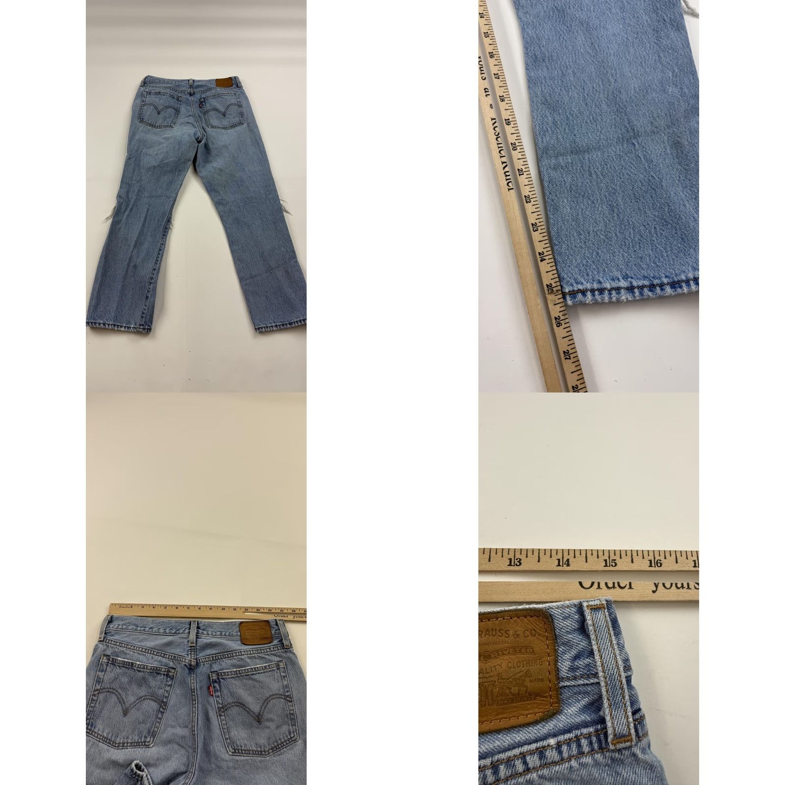 Levi's Levi's Jeans Womens 30 Light Wash Distressed Premium Wedgie Straight Ripped W30 Size 30" / US 8 / IT 44 - 9 Thumbnail