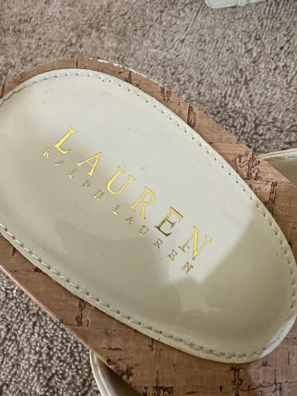 Lauren Ralph Lauren Ralph Lauren Roseanne T-Strap Wedge Sandals Size US 9 / IT 39 - 7 Thumbnail