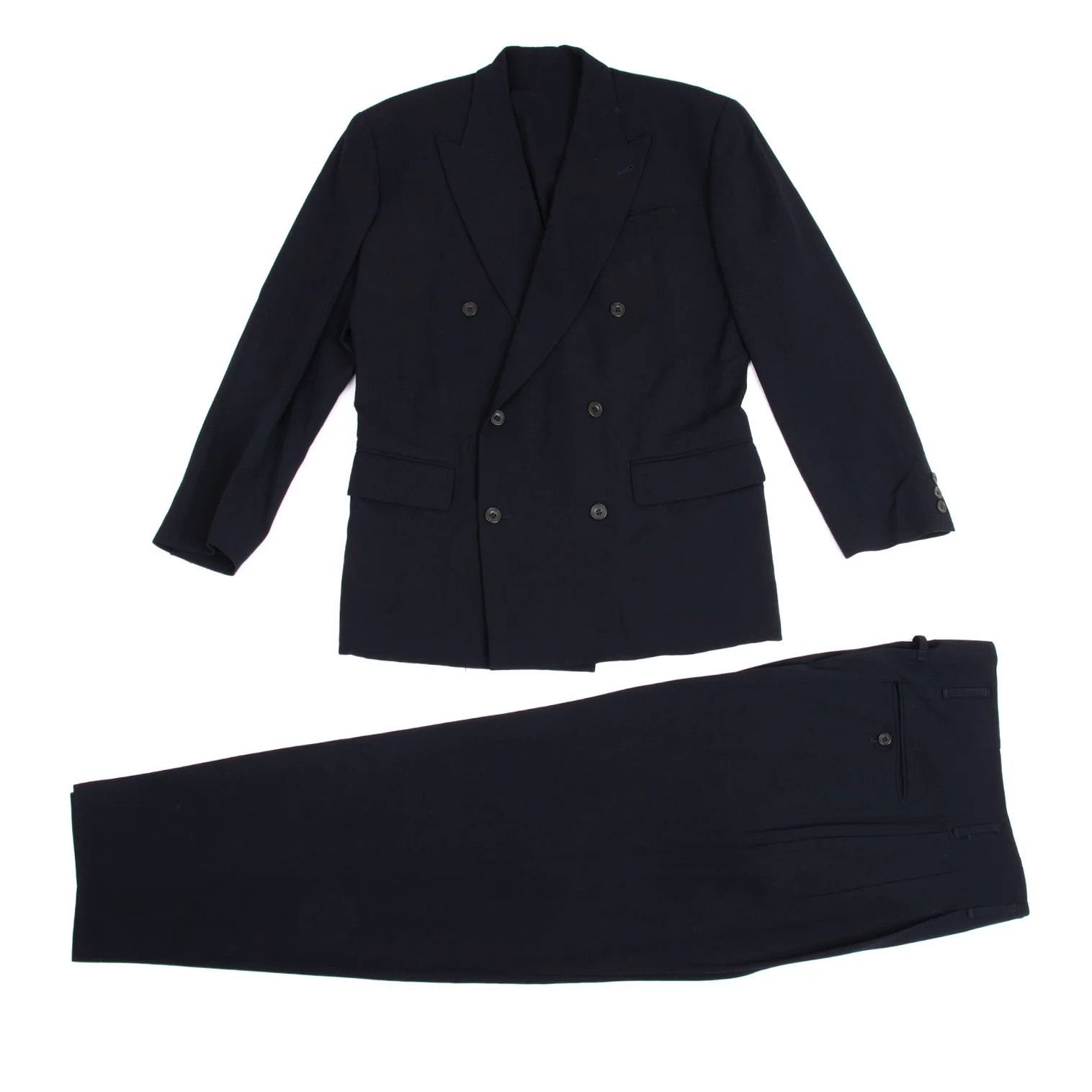 Jean Paul Gaultier Wool Tuck Pants in Navy Size 48 Size US 32 / EU 48 - 13 Thumbnail