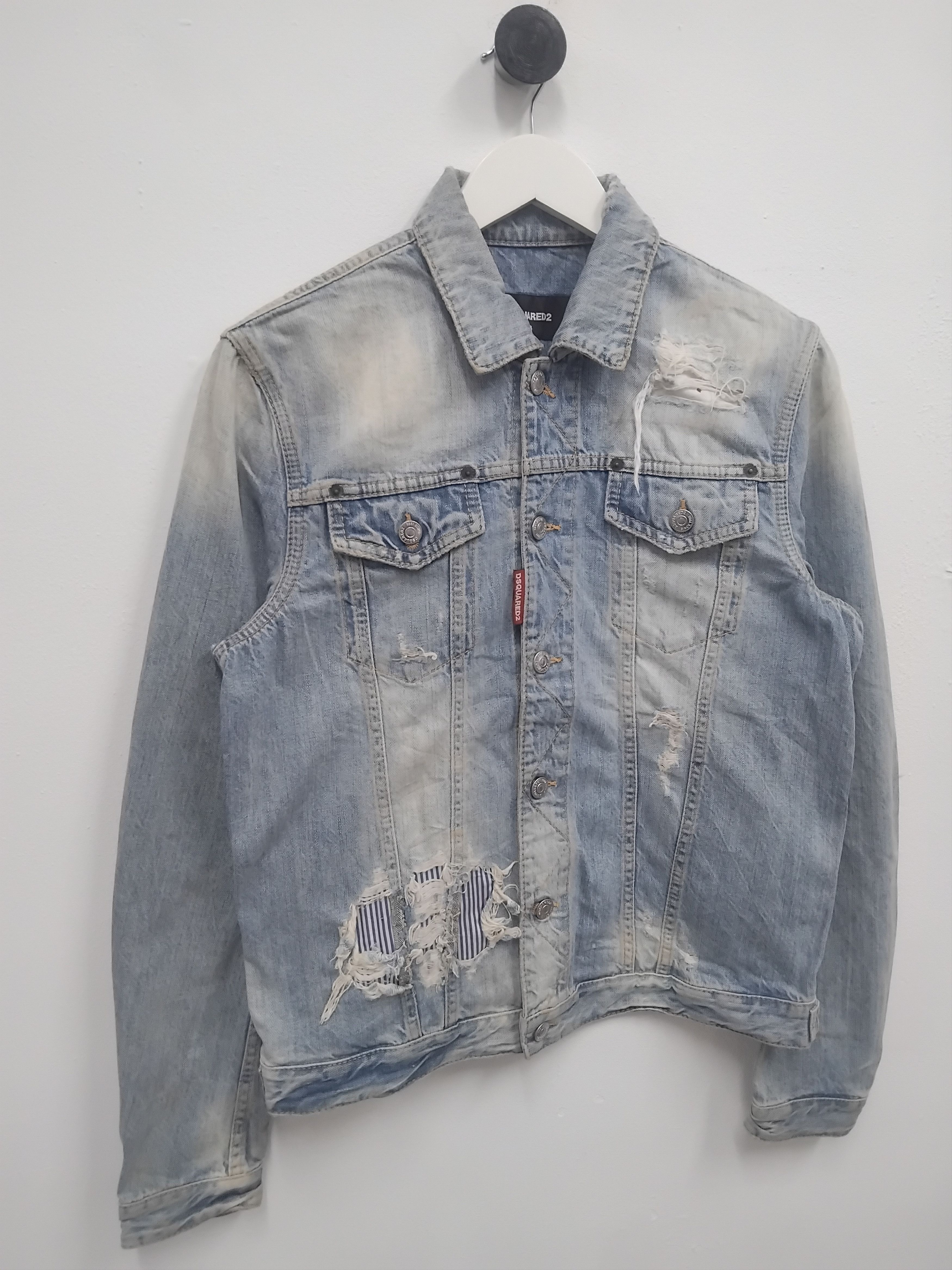 Dsquared2 💥Dsquared2 made in Italy stonewash distressed jacket Size US M / EU 48-50 / 2 - 15 Thumbnail