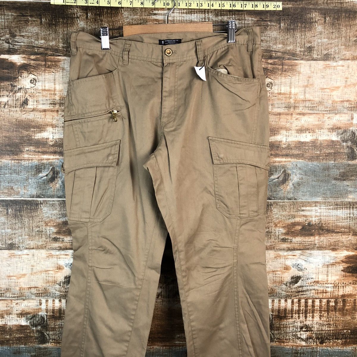 Japanese Brand TK Brown utility tactical Cargo Multipocket Pants #A2417 Size US 32 / EU 48 - 4 Thumbnail