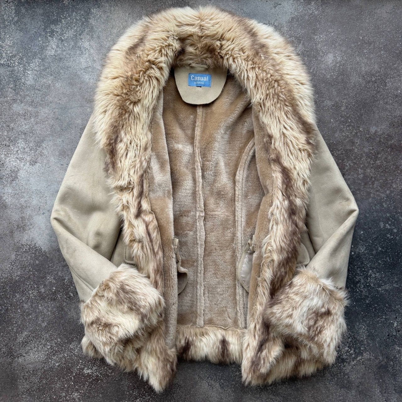 Japanese Brand Vintage Glamour Y2K Faux Fur Shearling/Sheepskin Coat Jacket Size M / US 6-8 / IT 42-44 - 7 Thumbnail