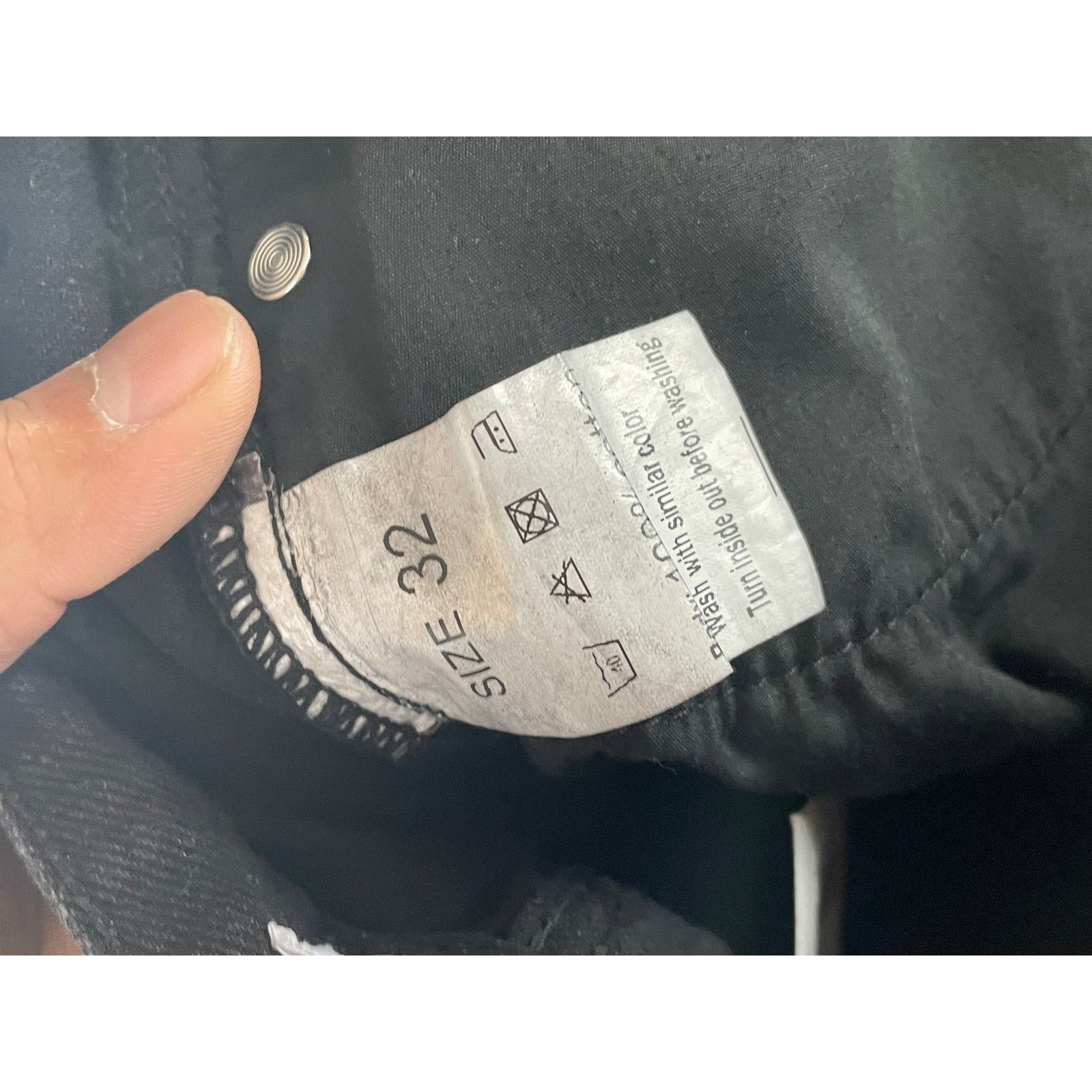 Vale Vale Stacked Black Jeans Used 32 Size US 32 / EU 48 - 5 Thumbnail