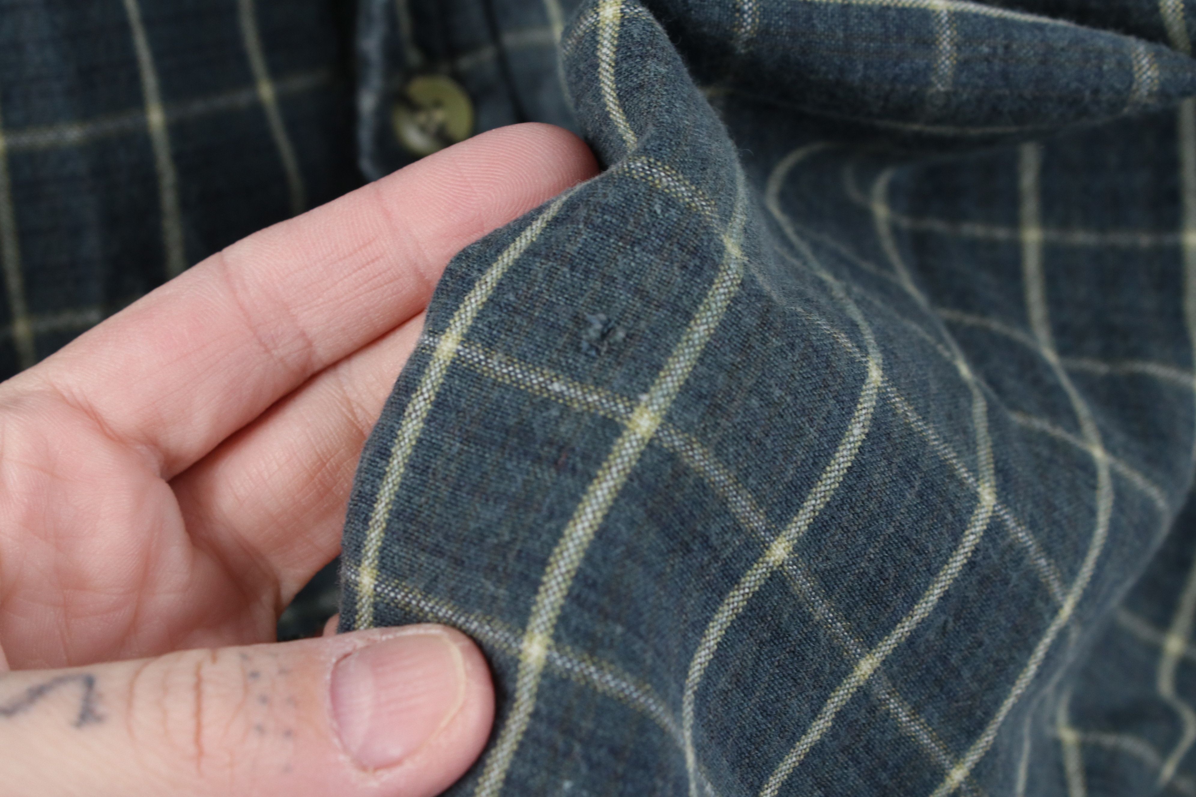 Vintage Vintage 90s Streetwear Collared Button Down Shirt Plaid Size US XL / EU 56 / 4 - 4 Thumbnail