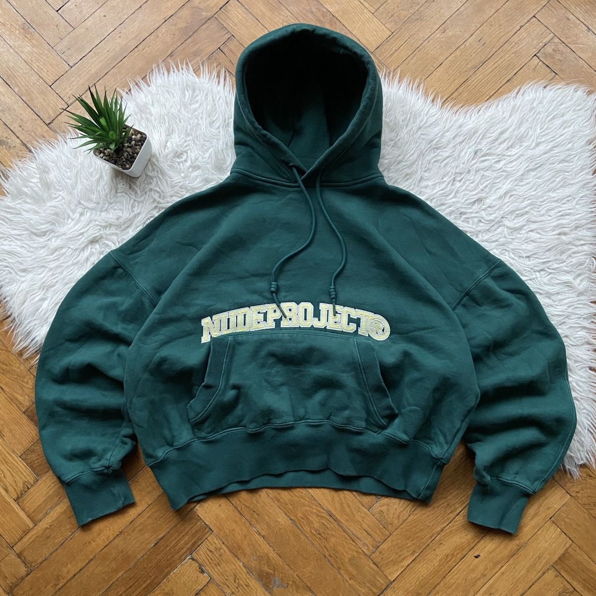 📌 Crazy Nude Project Overzised Cropped Baggy Hoodie