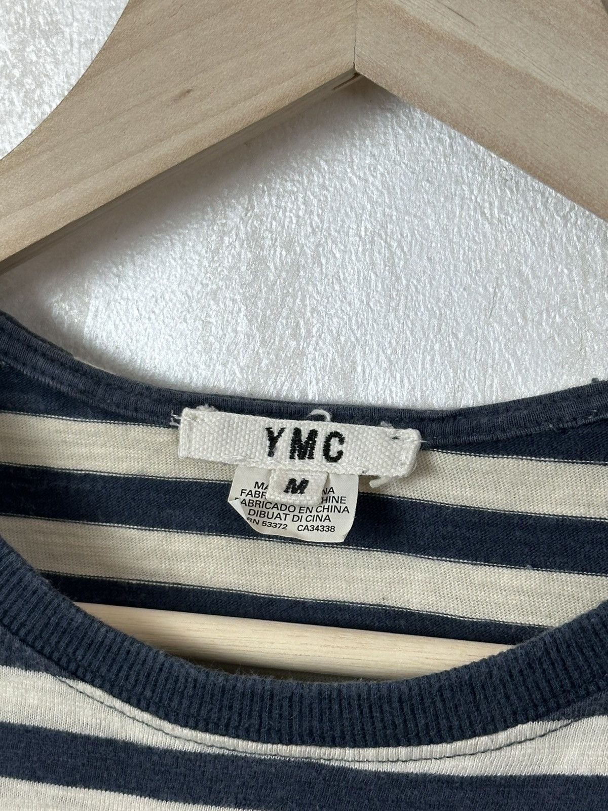 YMC YMC Striped Shirt Tee Blue Size US M / EU 48-50 / 2 - 6 Thumbnail