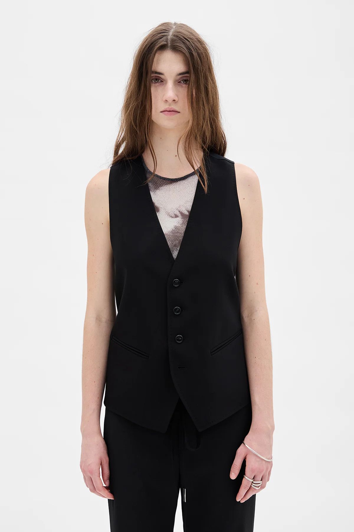 Ann Demeulemeester Ann Demeulemeester "Charlotte" Classic Waistcoat Size XS / US 0-2 / IT 36-38 - 7 Thumbnail