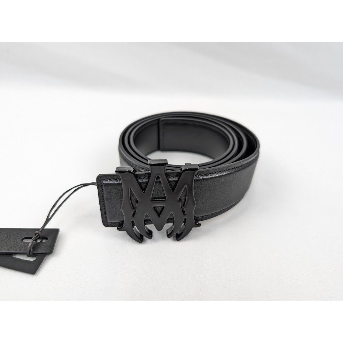 Amiri o1rshd1 Size: 90cm / 4cm MA Nappa Leather Belt in Black Size 36 - 2 Thumbnail
