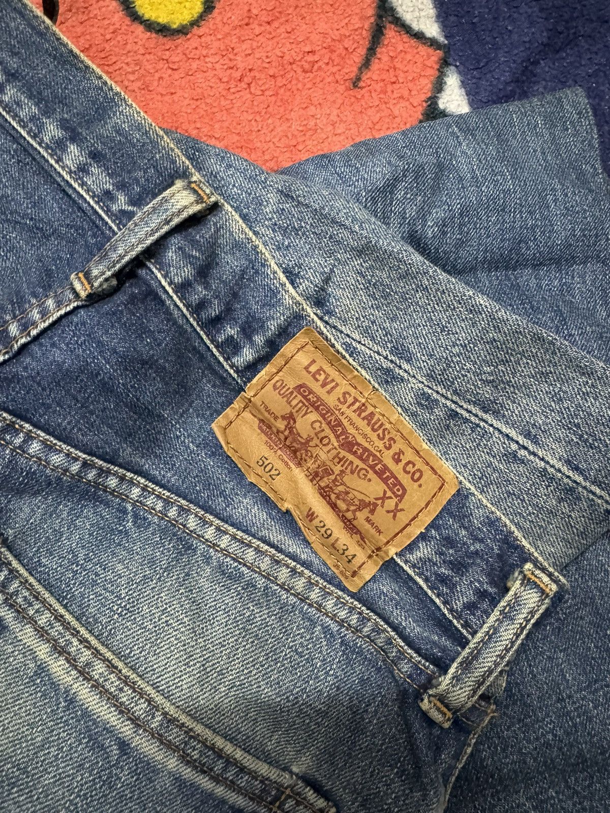 Levi's Vintage Clothing VINTAGE LEVIS 502 BIG E JEANS Size US 29 - 5 Thumbnail