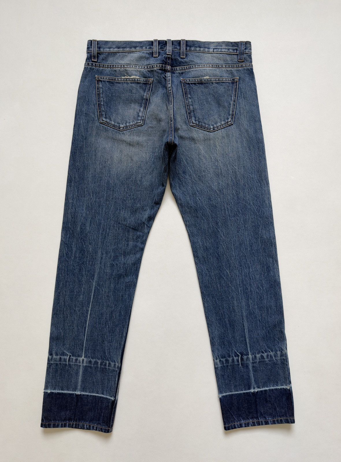 Gucci Early 2010s Washed Blue Skinny Jeans Size US 34 / EU 50 - 15 Thumbnail