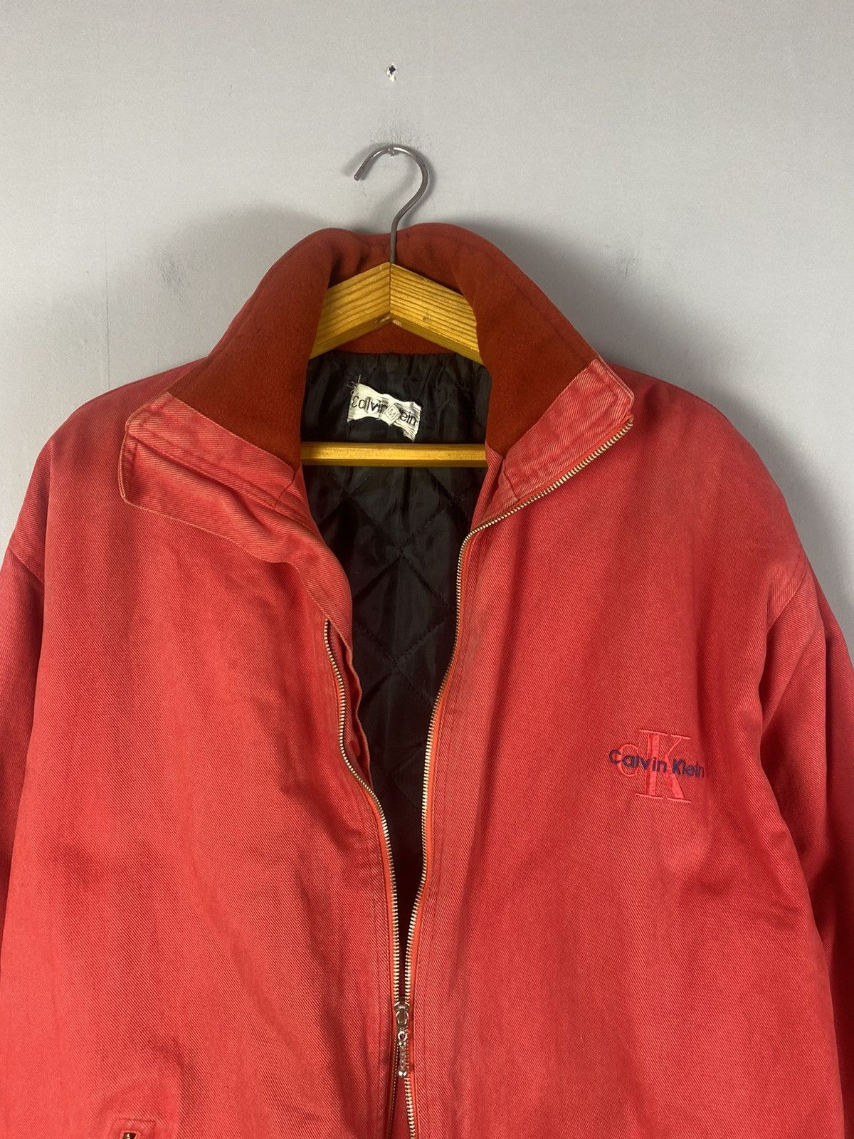 Calvin Klein × Vintage Vintage Calvin Klein jacket big logo 90s Size US XL / EU 56 / 4 - 2 Thumbnail