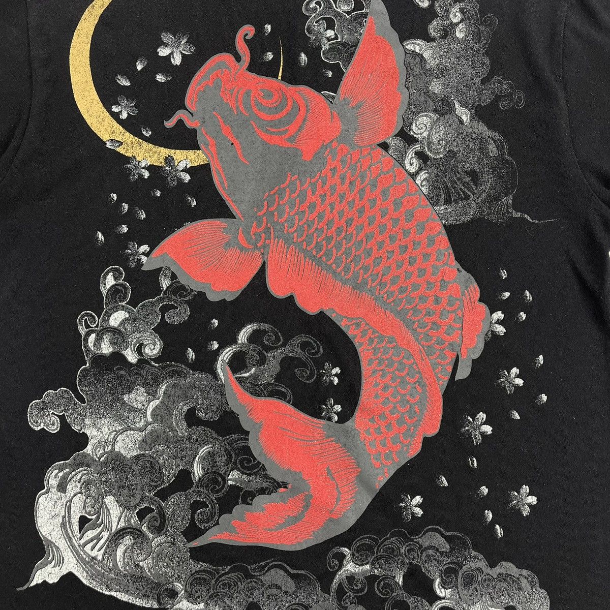 Bullet Noise Vintage Bullet Noise Koi Japanese Art Polo Shirt Ed Hardy Size US L / EU 52-54 / 3 - 4 Thumbnail