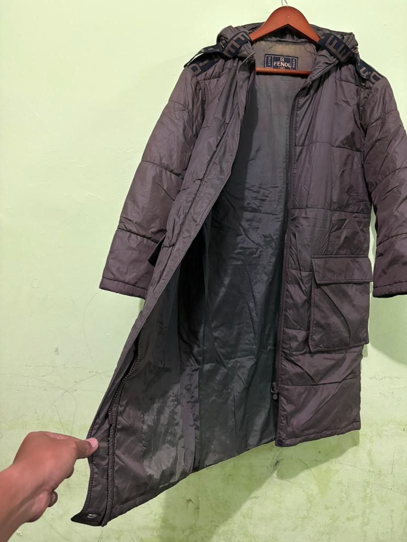 Fendi Vtg Fendi Roma Padded Jacket With Hoodie Logo Stripe Design Size US S / EU 44-46 / 1 - 4 Thumbnail