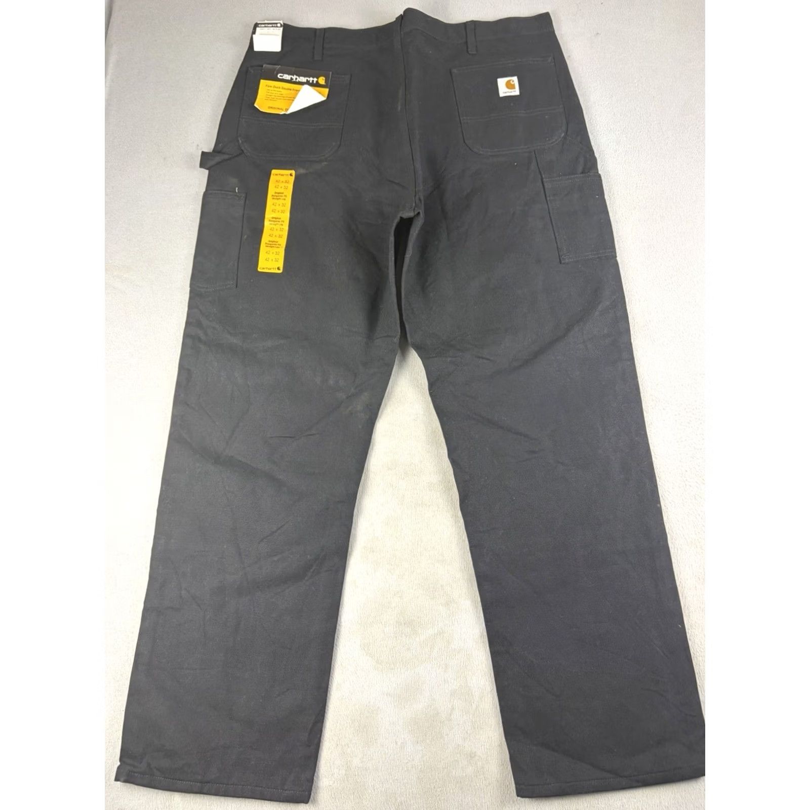 Carhartt Carhartt Pants Men’s 42x32 Black Canvas Lined Double Knee Carpenter Straight Relaxed Inseam 32 Size US 42 / EU 58 - 4 Thumbnail