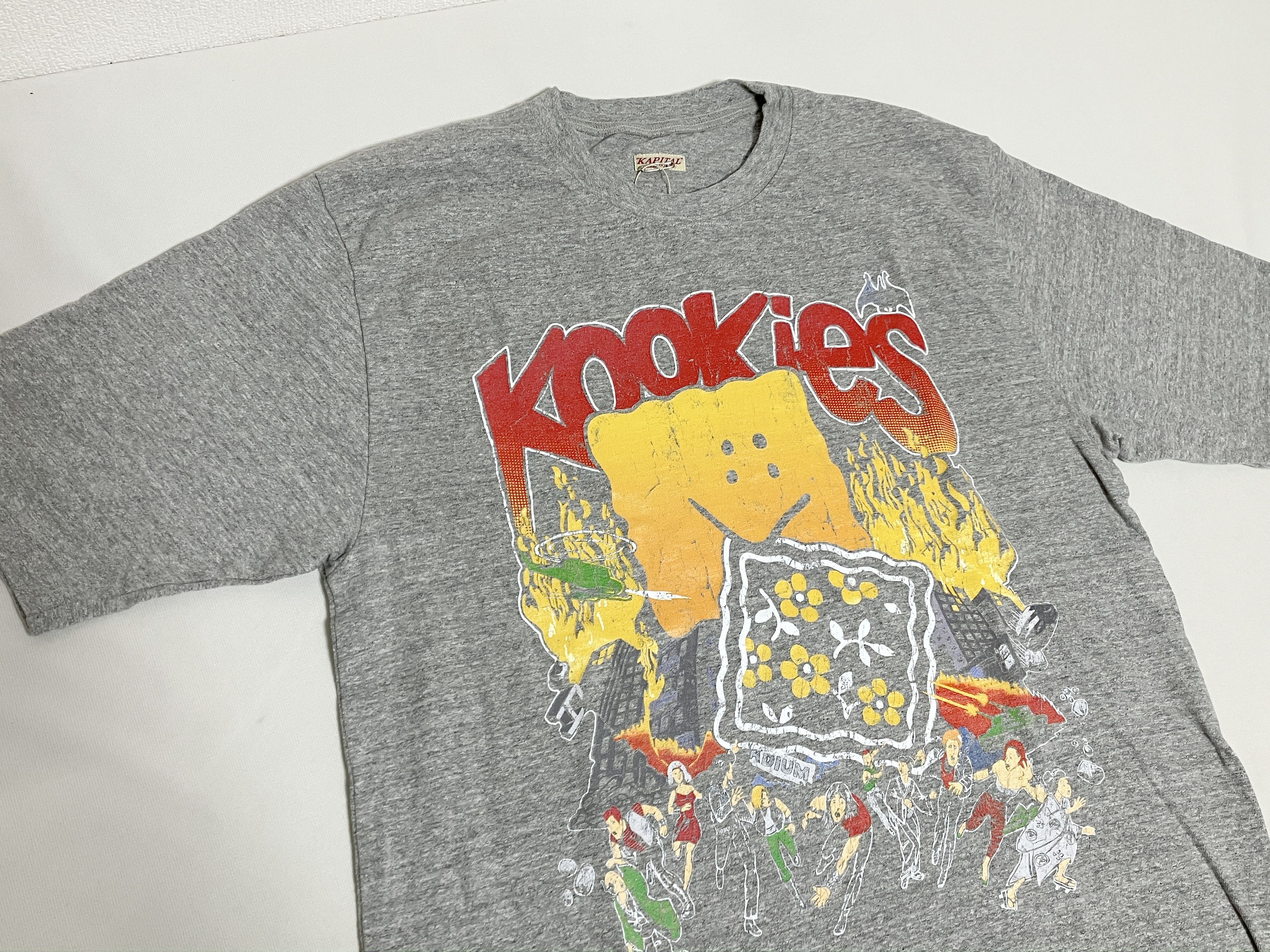 Kapital Kapital TOP Tenjiku BUSTER PECKISH BOWY Tee t-shirt gray L Size US L / EU 52-54 / 3 - 8 Thumbnail