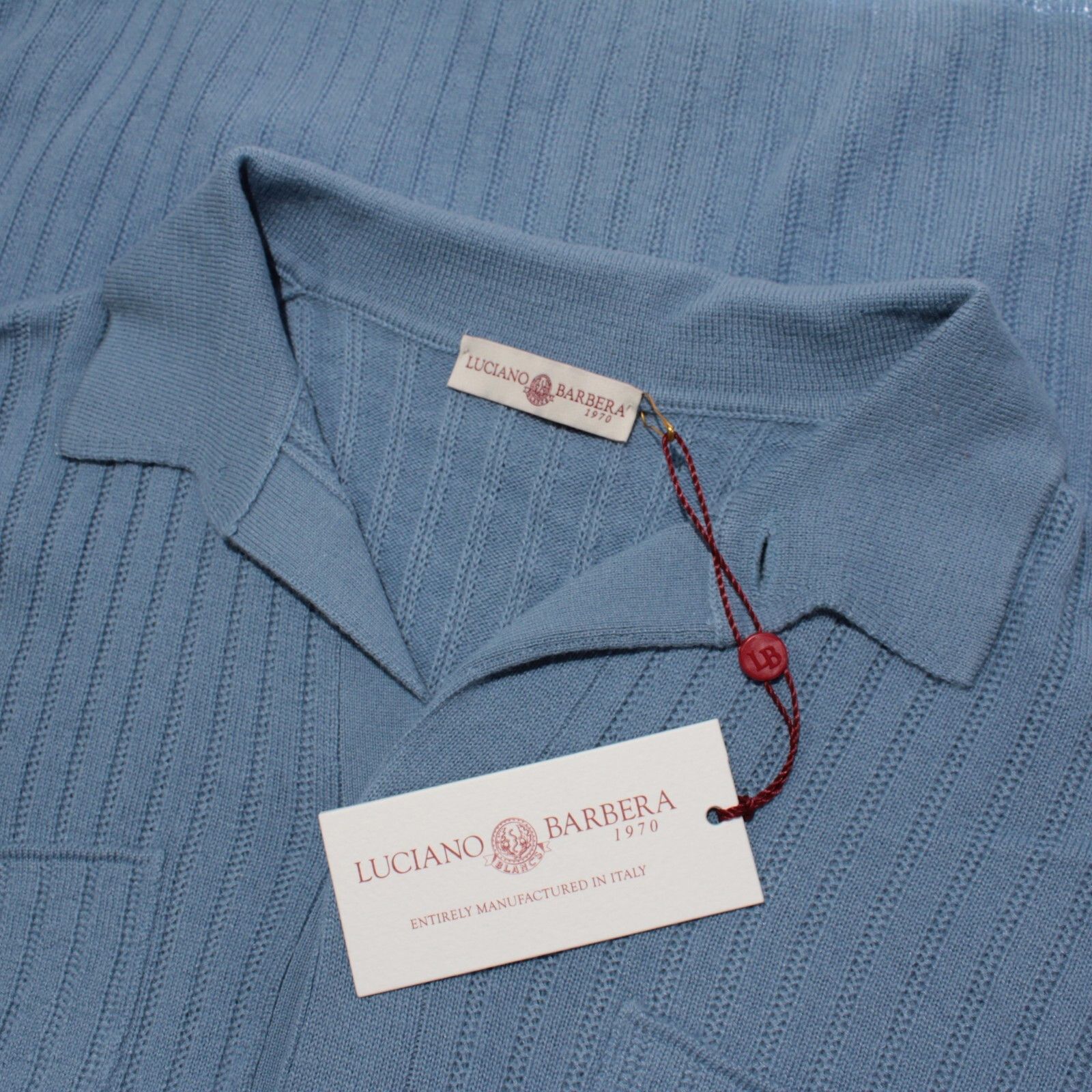 Luciano Barbera Luciano Barbera Sweater Size US M in Blue Size US M / EU 48-50 / 2 - 1 Thumbnail