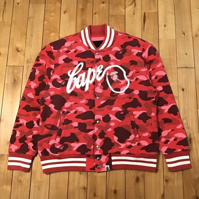 Bape × Nigo BAPE camo sweat varsity jacket a bathing ape NIGO Size US L / EU 52-54 / 3 - 1 Thumbnail
