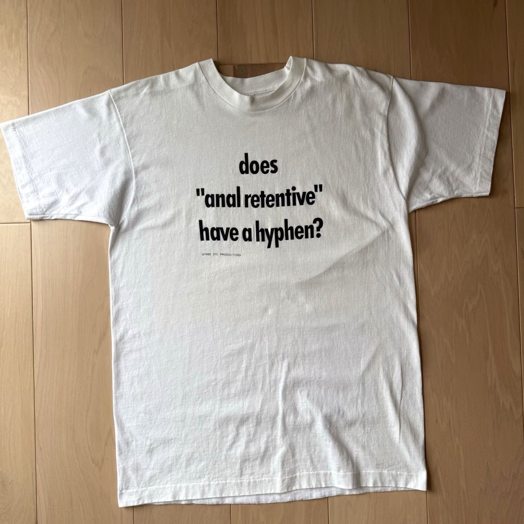 Vintage VINTAGE Shirt Mens XL White Anal Retentive Made USA Comedy Movie Streetwear NYC Size US XL / EU 56 / 4 - 2 Thumbnail
