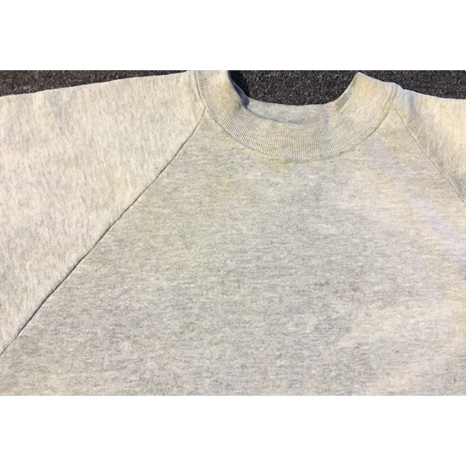 Fruit Of The Loom VINTAGE Fruit of the Loom Hoodie Mens S Gray 90s Grunge Punk Skate Surf Biker USA Distressed Faded Sweatshirt Size US S / EU 44-46 / 1 - 5 Thumbnail