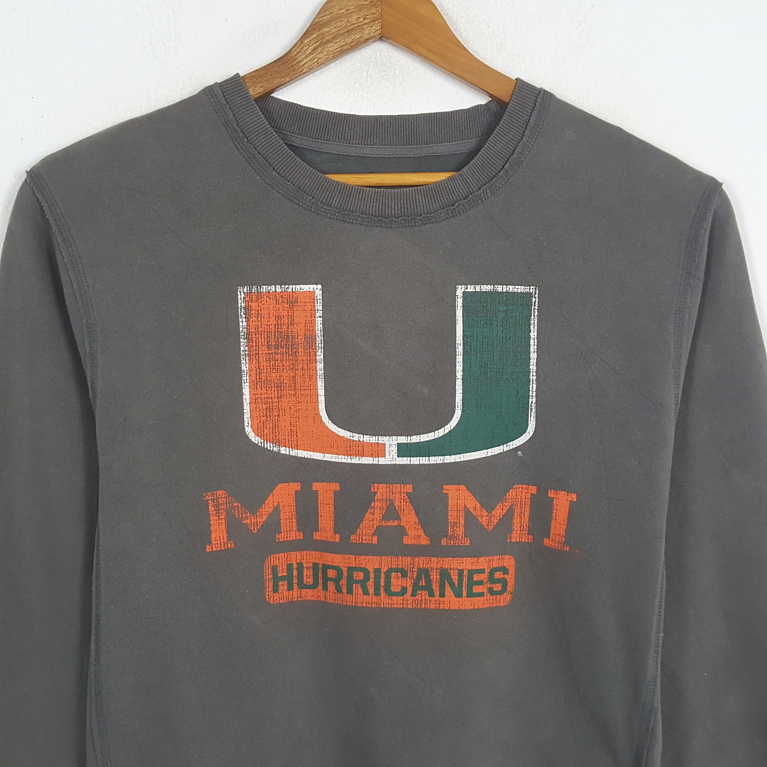 NFL × Vintage Vintage MIAMI HURRICANES NFL American Football Sweatshirts Size US M / EU 48-50 / 2 - 2 Thumbnail
