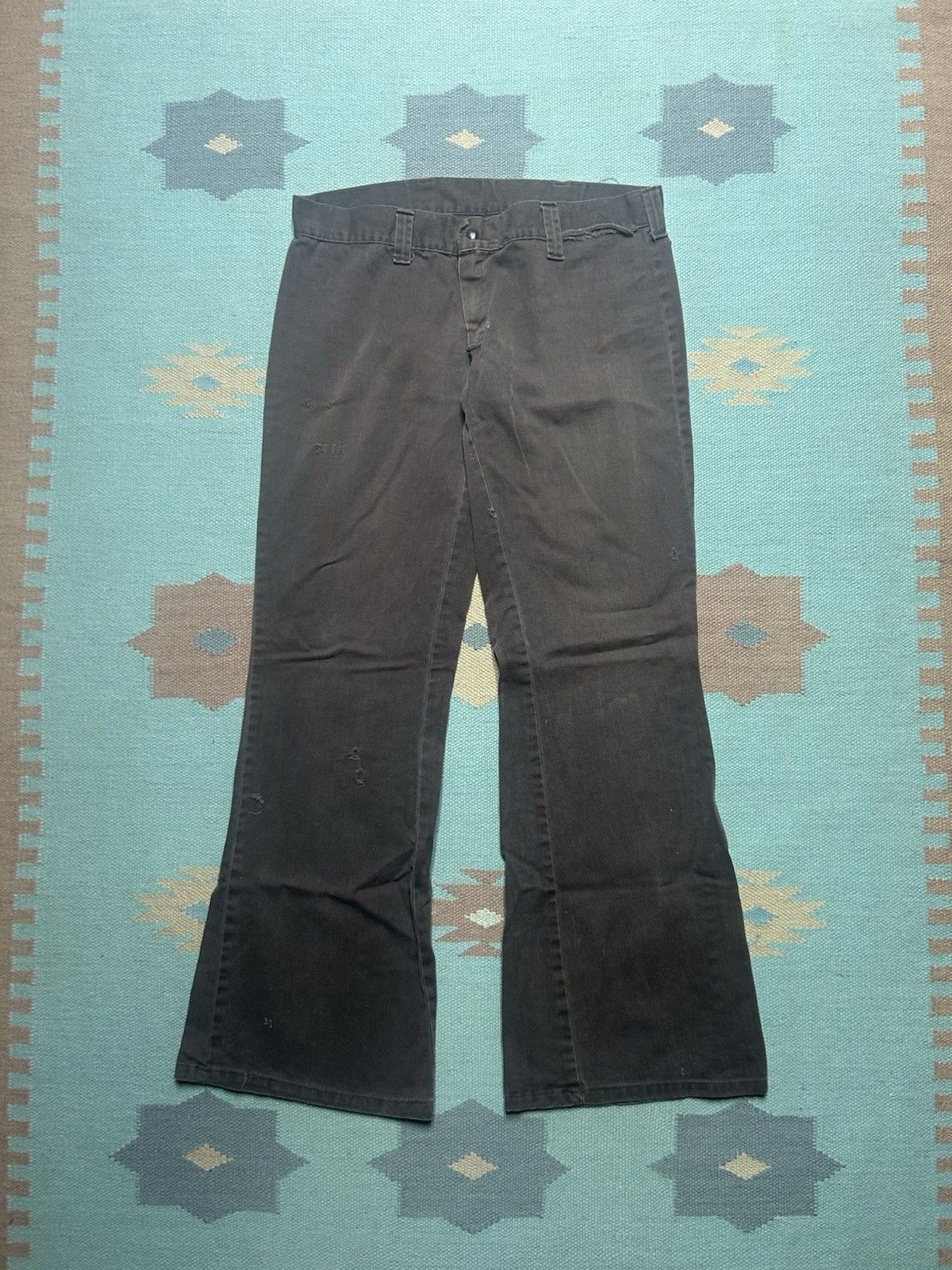 Vintage Vintage 70s bell bottom jeans elephant flare wide leg 32x31 Size US 32 / EU 48 - 1 Thumbnail