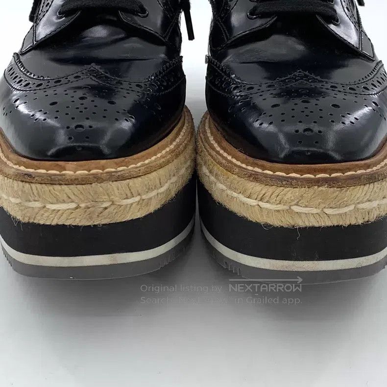 Prada Prada Black muffin lace-up half-slop casual shoes Size US 6.5 / IT 36.5 - 8 Thumbnail